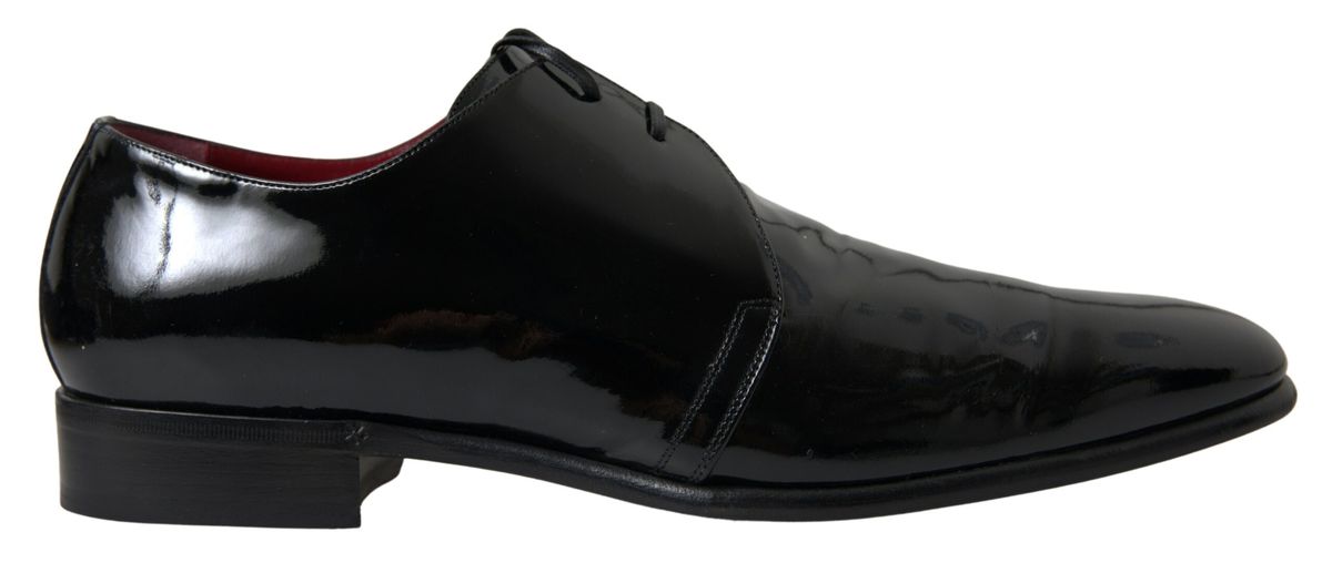 Dolce & Gabbana – Formelle Schuhe aus schwarzem Lackleder