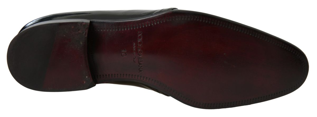 Dolce & Gabbana – Formelle Schuhe aus schwarzem Lackleder