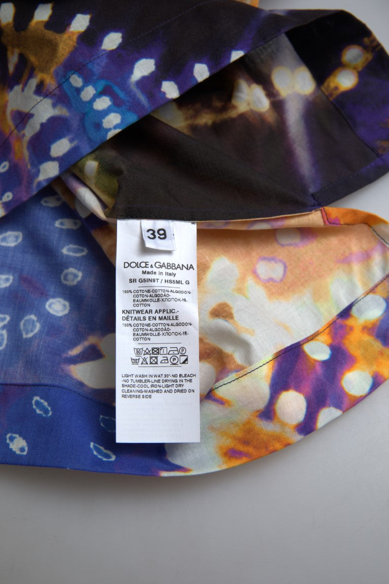 Dolce & Gabbana – Poloshirt aus Baumwolle mit Luminous-Print für Herren