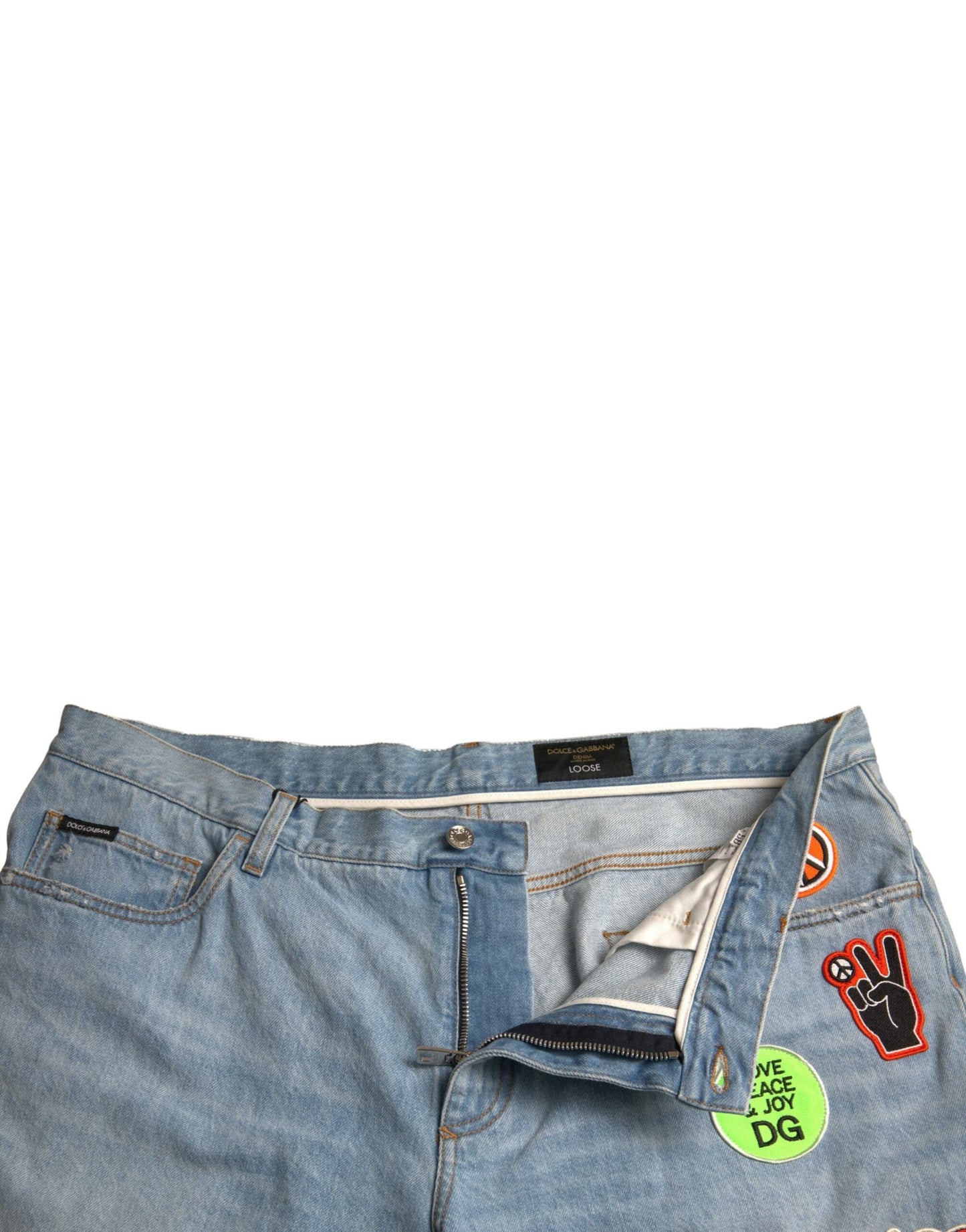 Dolce & Gabbana Hellblaue Bermuda-Shorts aus Baumwolle für Herren