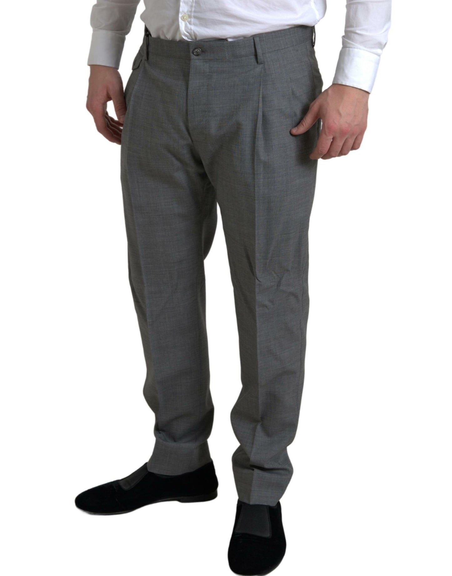 Dolce & Gabbana Graue Chinohose aus Wolle für Herren
