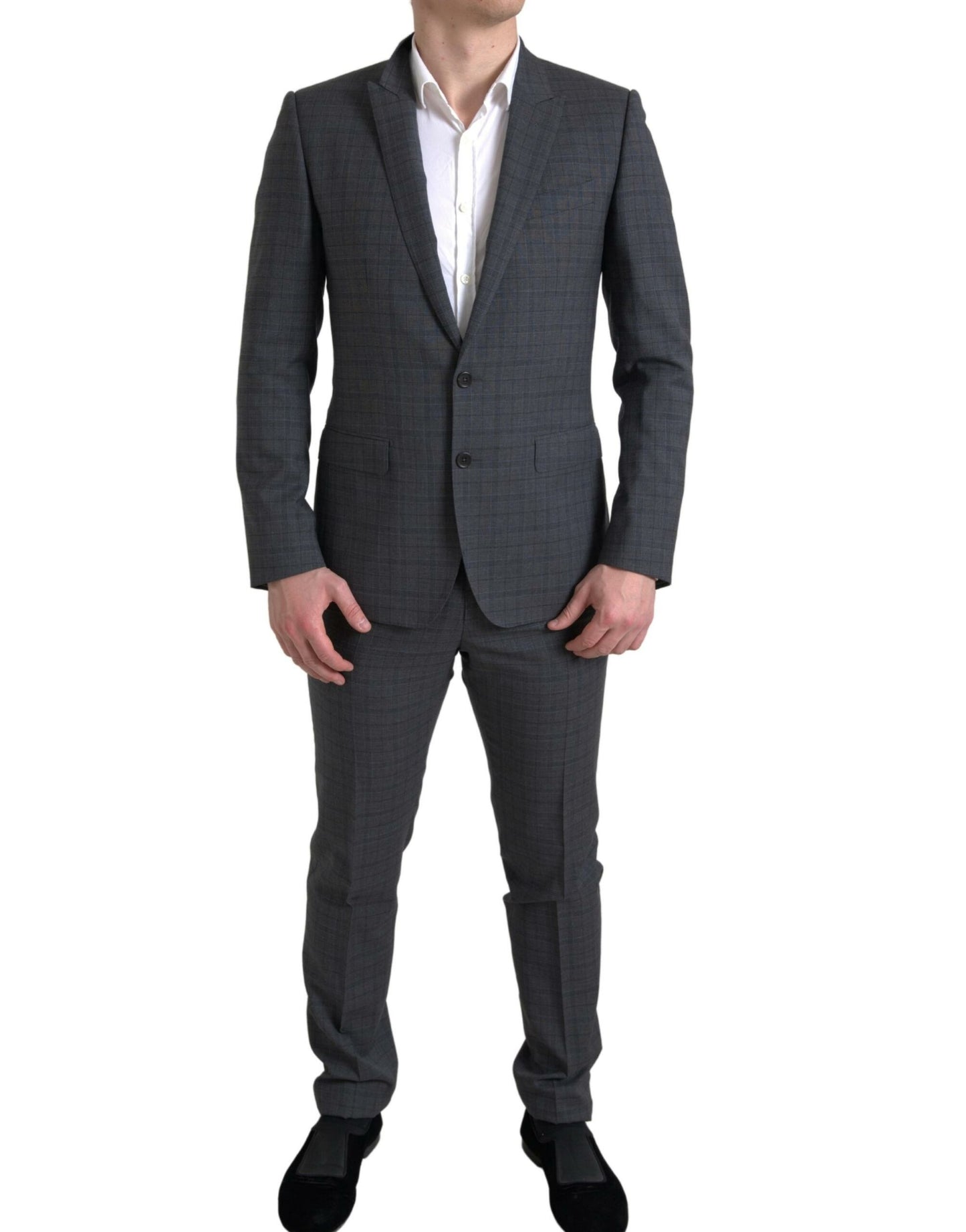 Dolce & Gabbana Grauer 2-teiliger einreihiger MARTINI-Anzug
