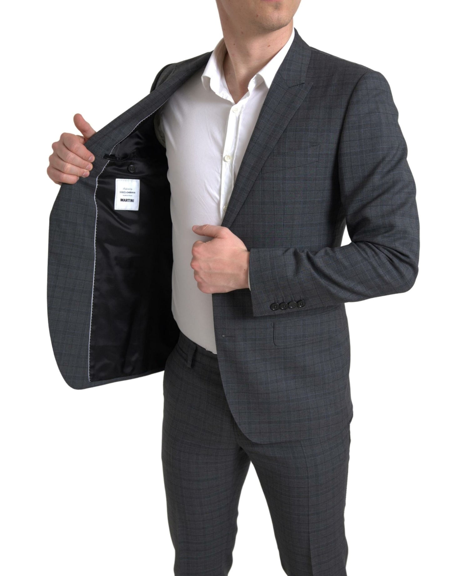 Dolce & Gabbana Grauer 2-teiliger einreihiger MARTINI-Anzug