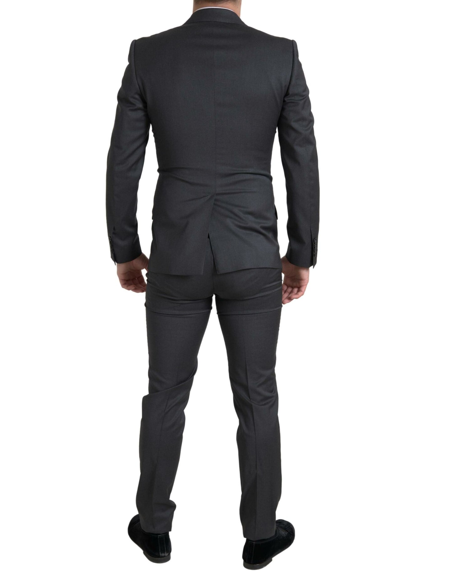 Dolce & Gabbana Grauer 2-teiliger zweireihiger SICILIA-Anzug