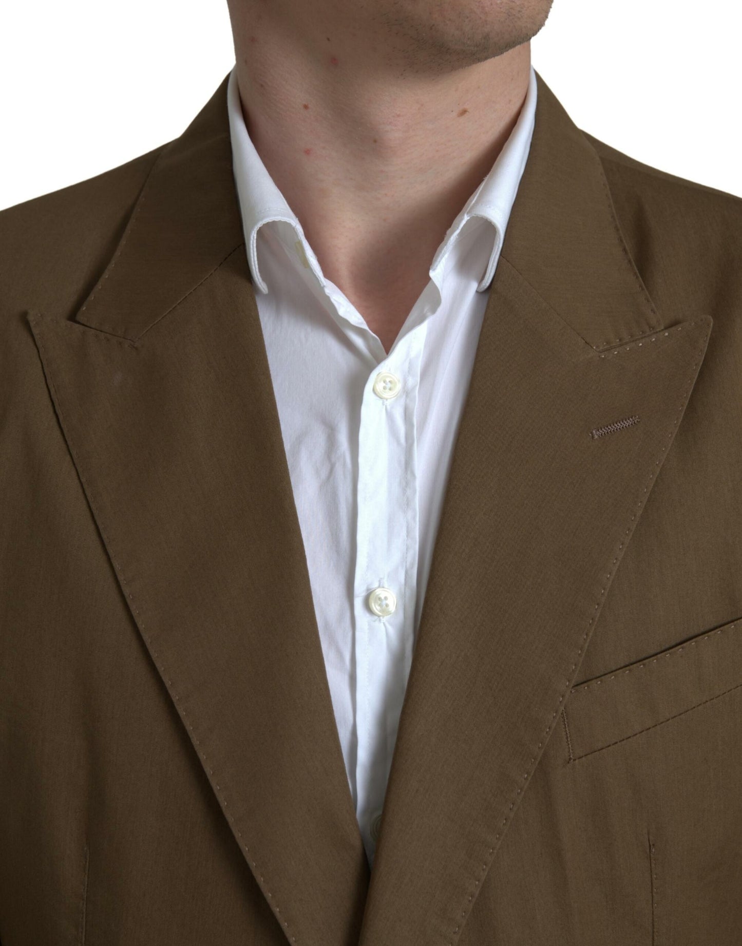 Dolce & Gabbana – Brauner, zweiteiliger, einreihiger TAORMINA-Anzug