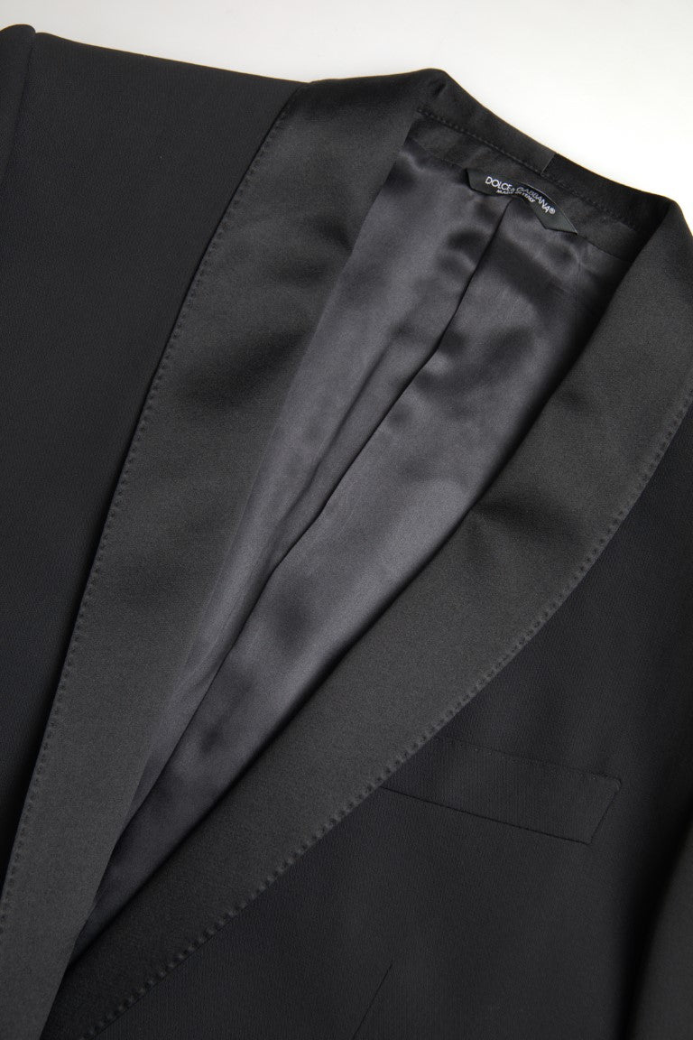 Dolce & Gabbana – Einreihiger MARTINI-Blazer aus schwarzer Wolle