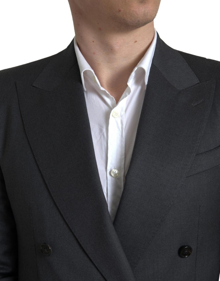 Dolce & Gabbana Grauer 2-teiliger zweireihiger SICILIA-Anzug