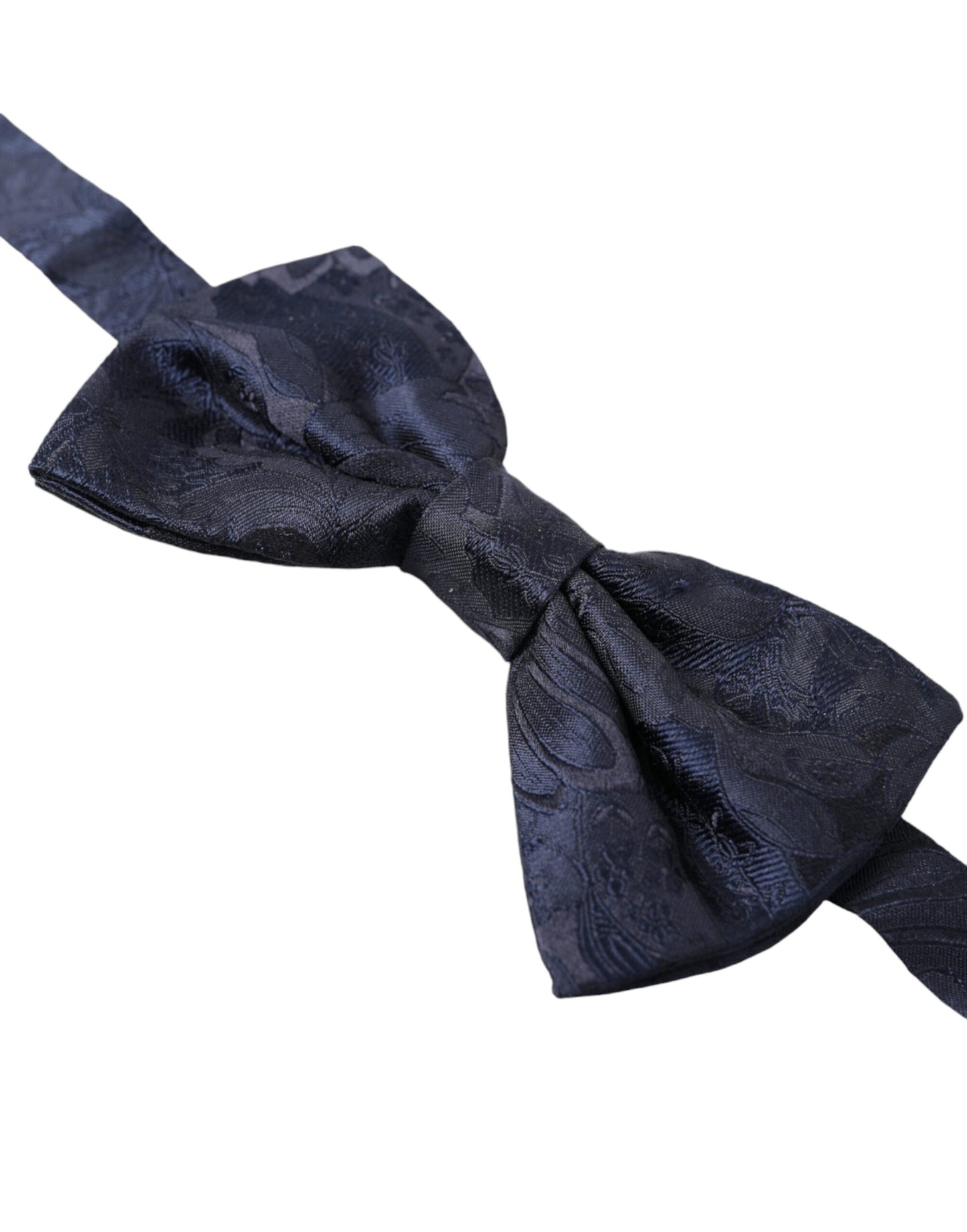 Dolce & Gabbana Blaue Seidenfliege mit verstellbarem Halsausschnitt für Herren Papillon