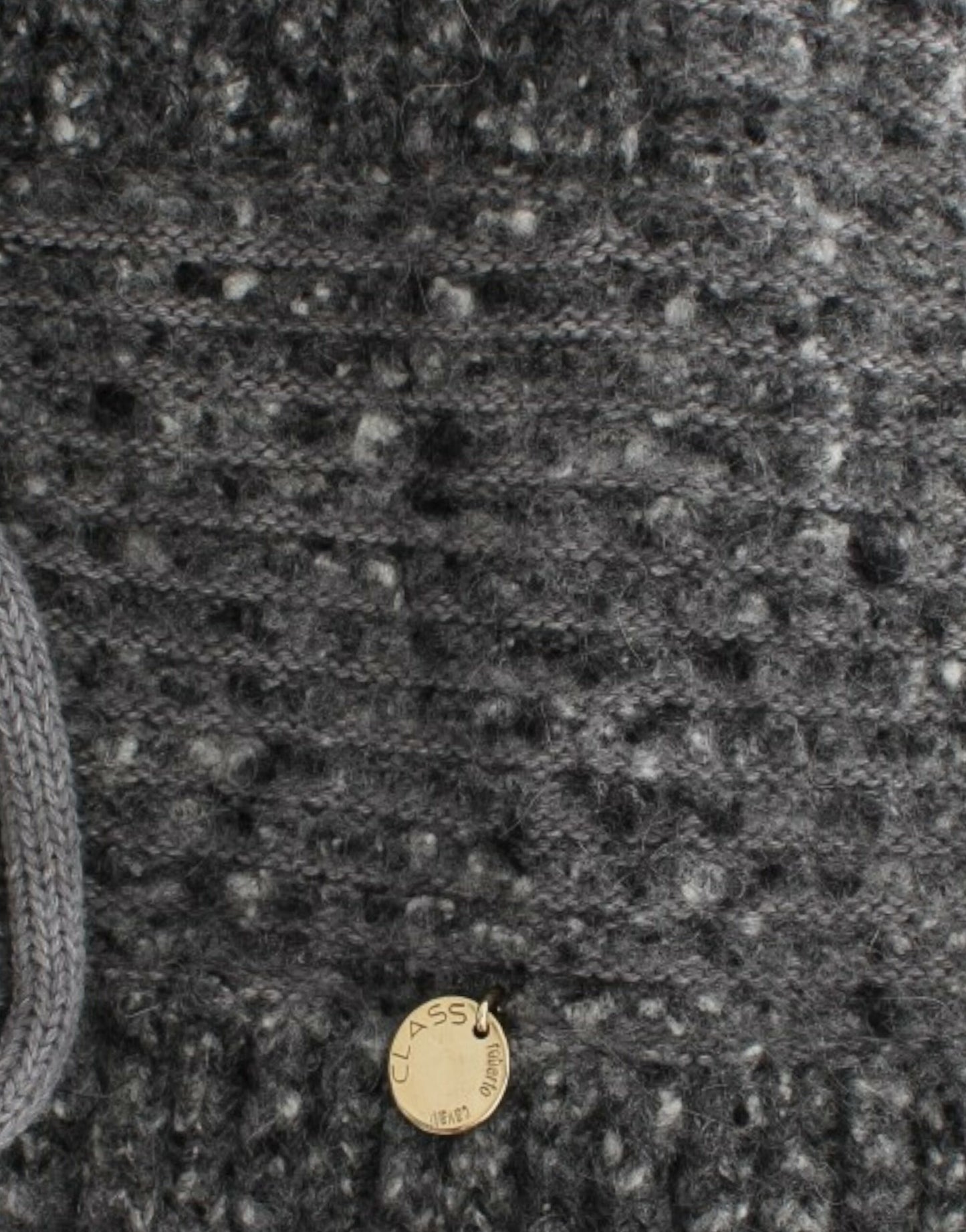Cavalli Graue Strickjacke aus Wolle