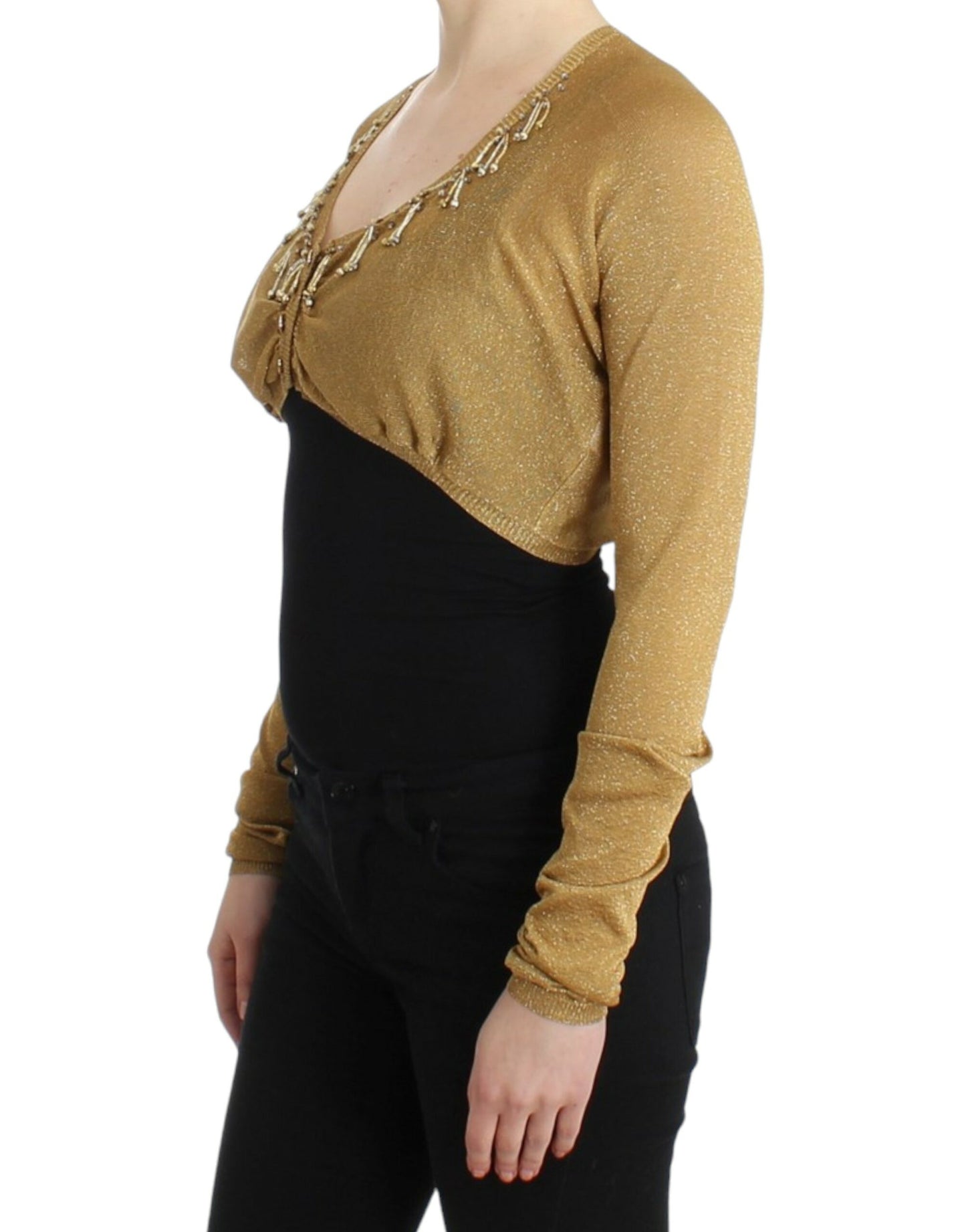 Cavalli Gold – Verziertes, goldenes Bolero