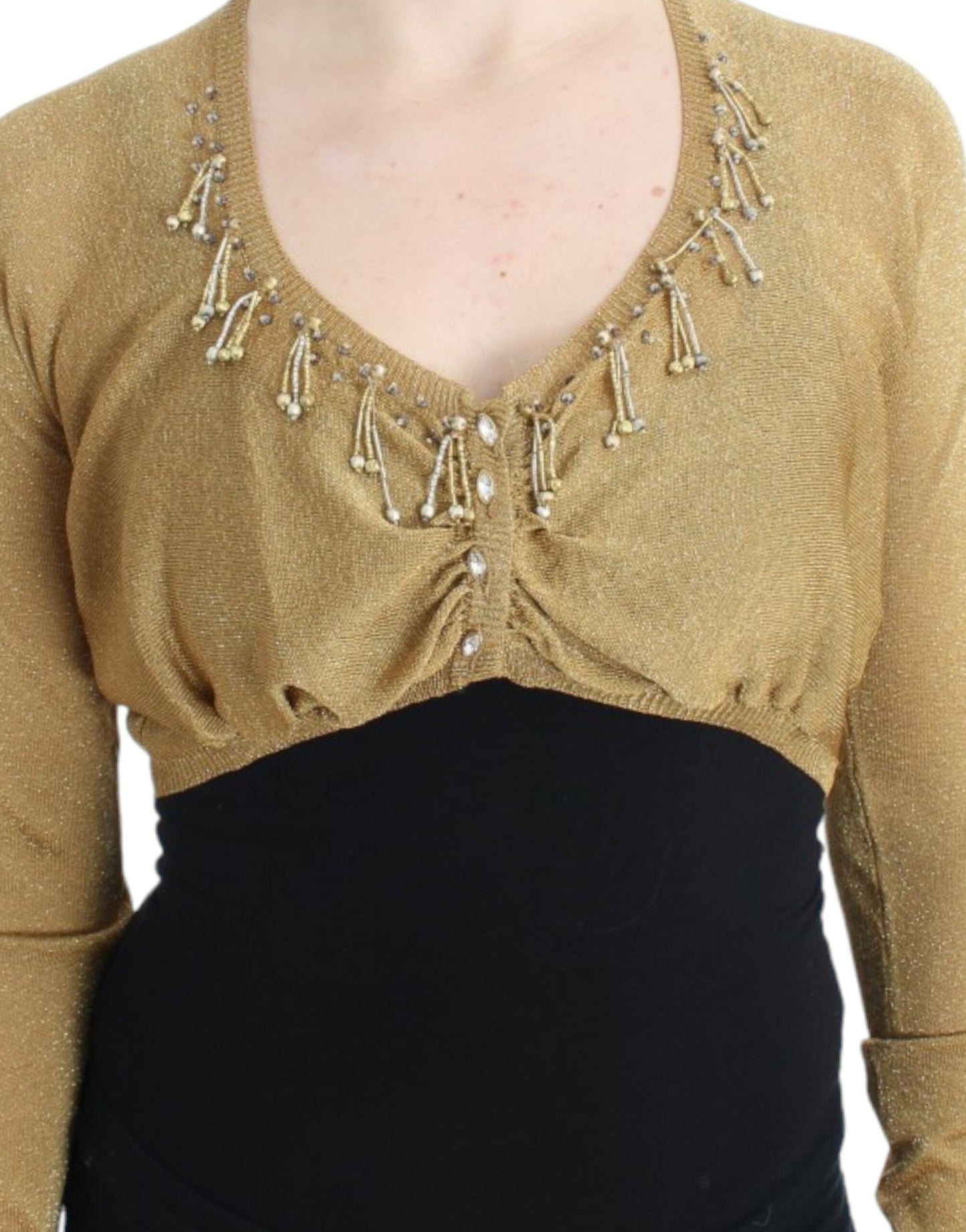 Cavalli Gold – Verziertes, goldenes Bolero