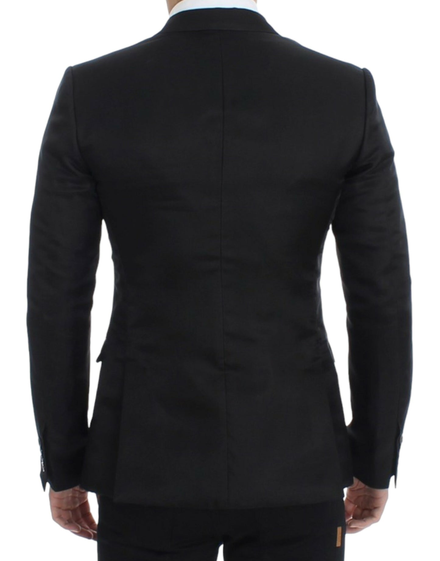Dolce & Gabbana – Schwarzer Slim-Fit-Blazer aus Seide