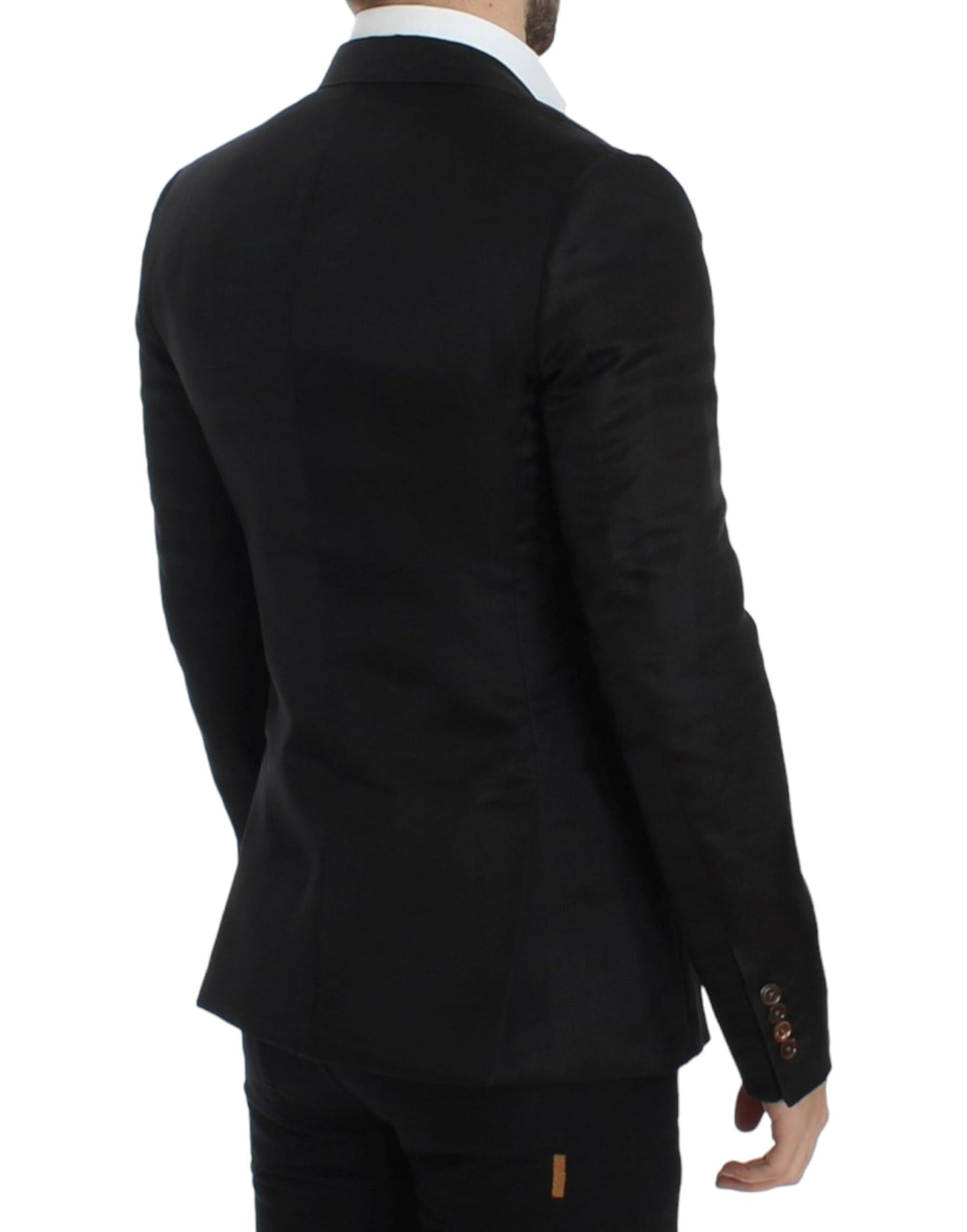 Dolce & Gabbana – Schwarzer Slim-Fit-Blazer aus Seide