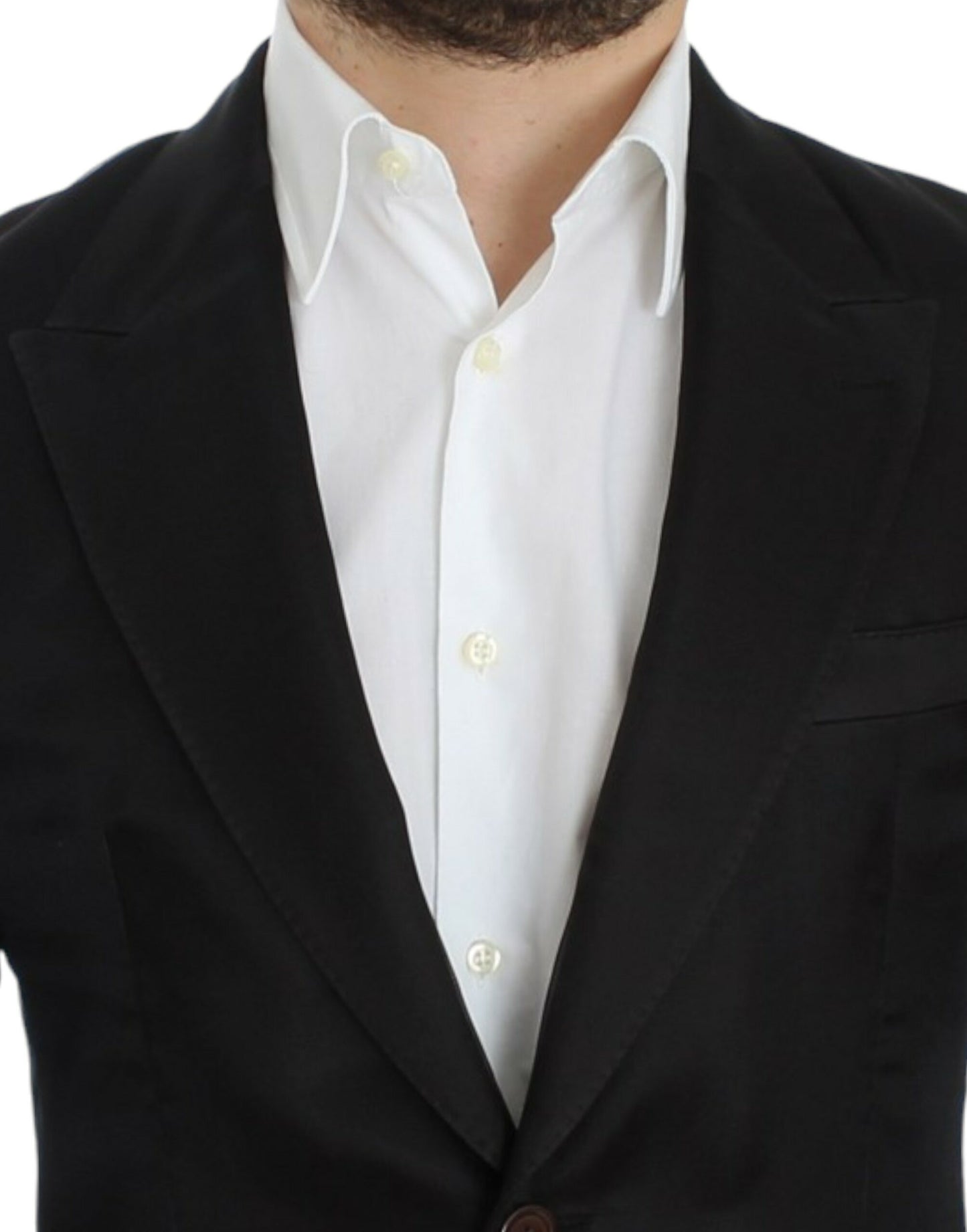 Dolce & Gabbana – Schwarzer Slim-Fit-Blazer aus Seide