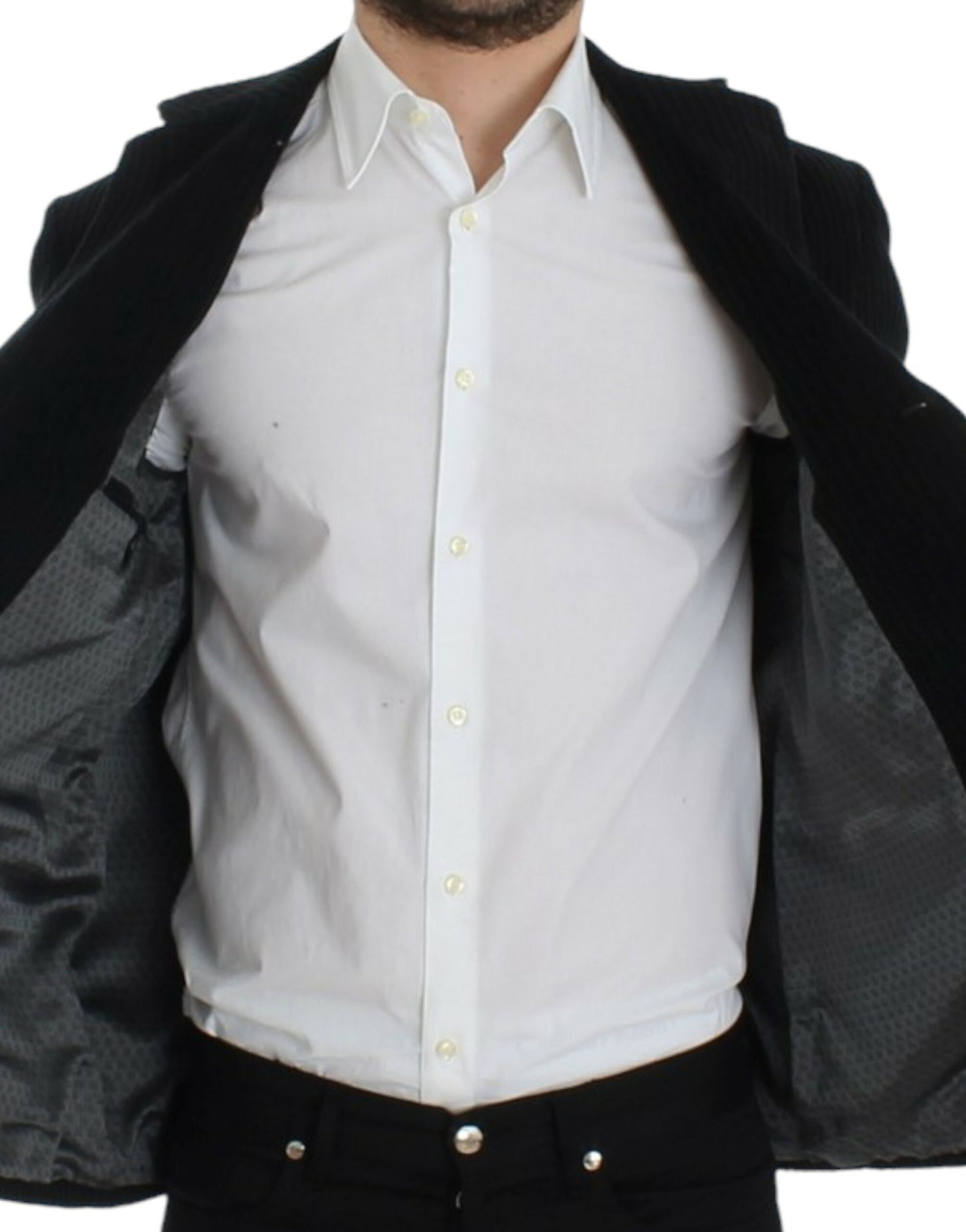 Dolce & Gabbana Schwarzer Manchester MARTINI-Blazer