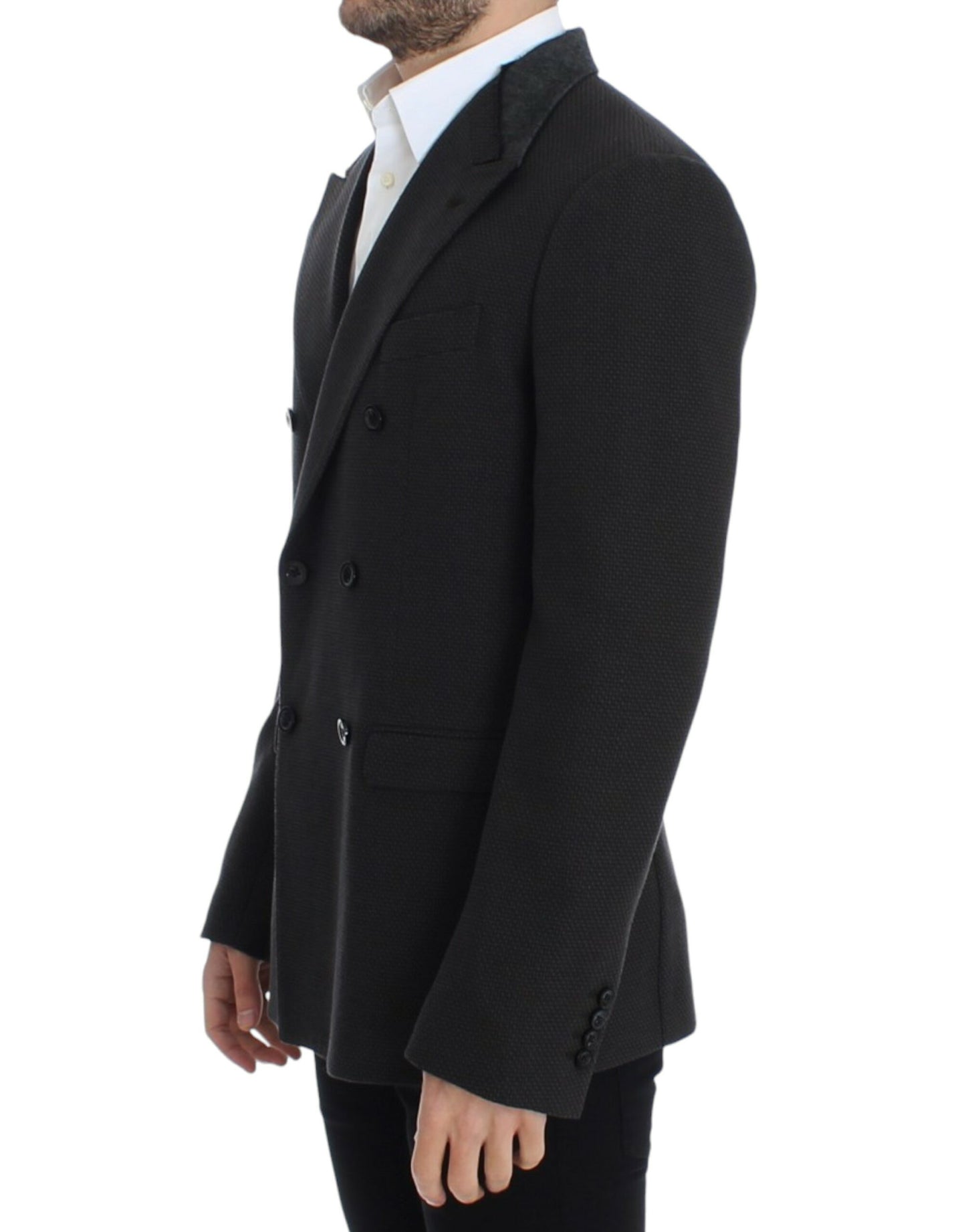 Dolce & Gabbana – Brauner Slim-Fit-Blazer aus Wolle