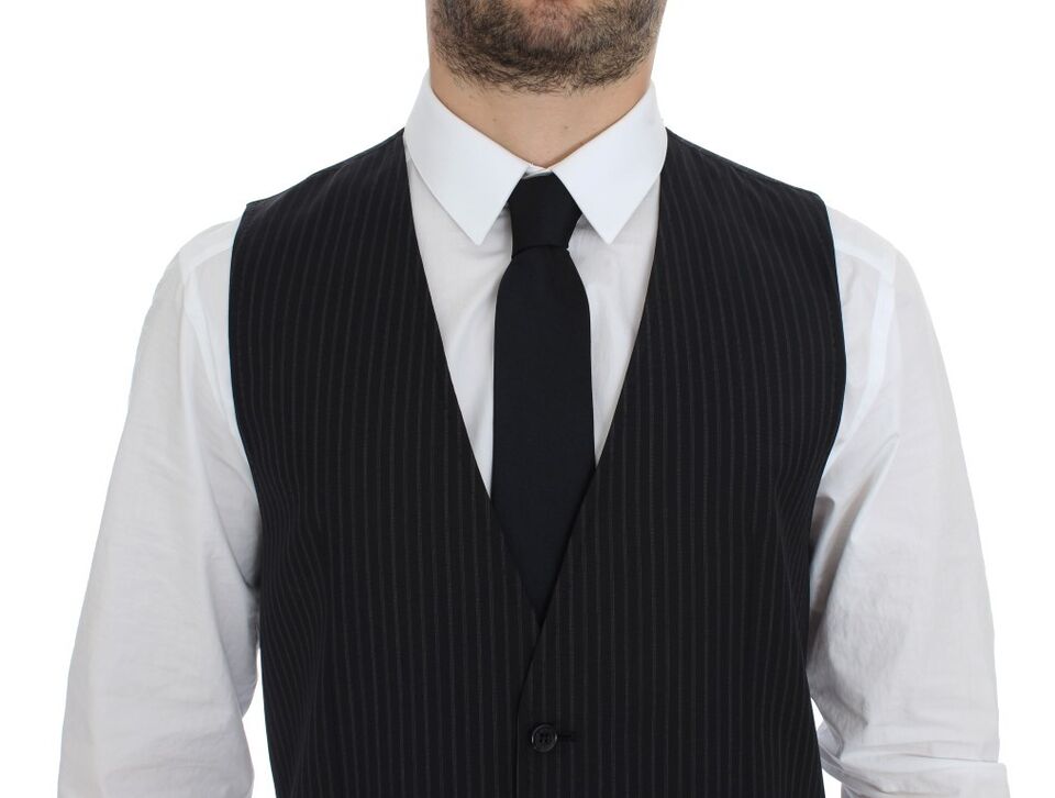 Dolce & Gabbana – Graue Stretch-Weste für formelle Anlässe