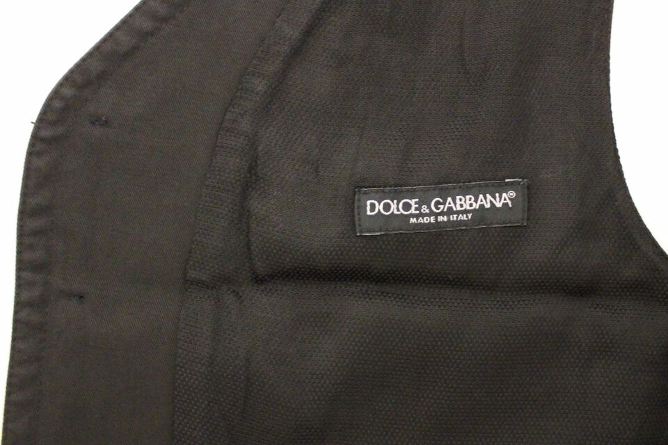 Dolce & Gabbana – Schwarze Weste aus Baumwollmischung