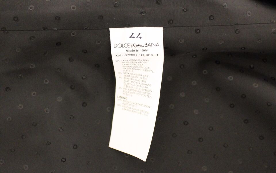 Dolce & Gabbana – Schwarzer Stretch-Westenblazer aus Wolle und Seide