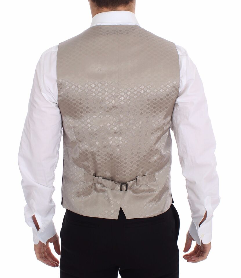 Dolce & Gabbana – Schwarze Anzugweste aus Baumwolle mit Blazer
