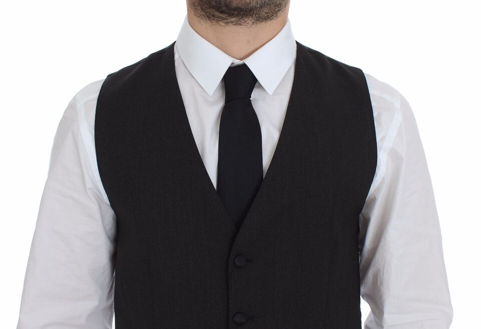 Dolce & Gabbana – Grauer Blazer aus Stretchwolle