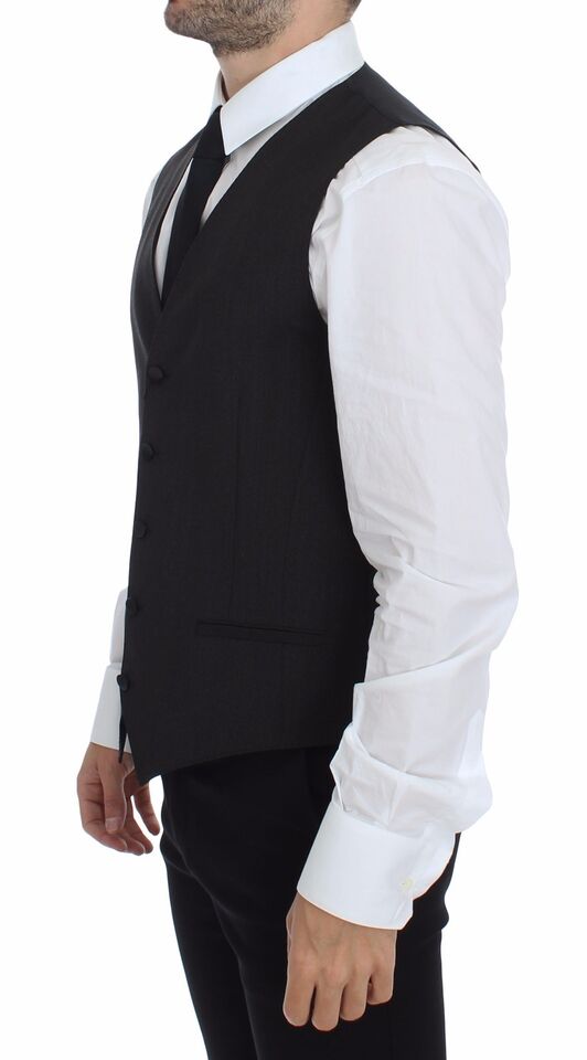 Dolce & Gabbana – Grauer Blazer aus Stretchwolle