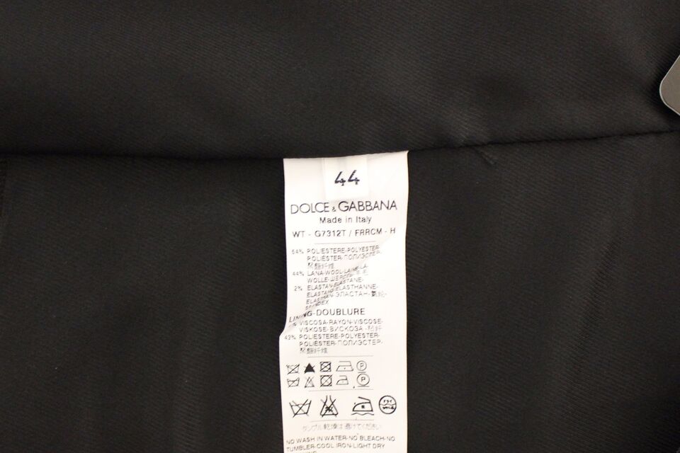 Dolce & Gabbana – Grauer Blazer aus Stretchwolle