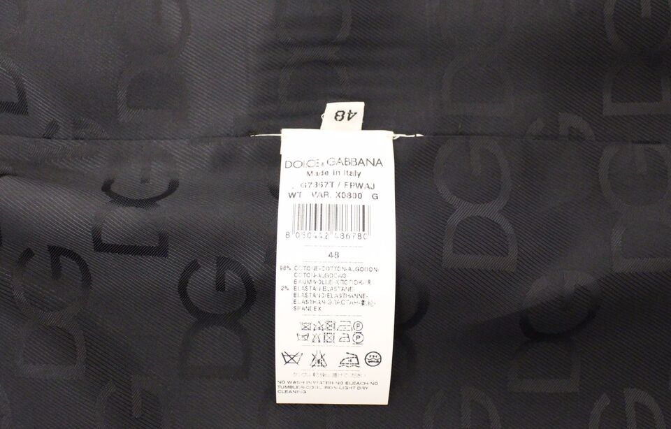 Dolce & Gabbana – Blauer Blazer aus Baumwollstretch