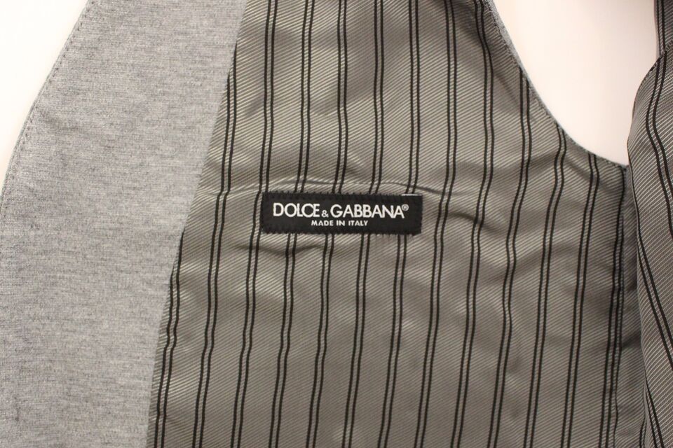 Dolce & Gabbana Grauer Blazer aus Baumwollstretch