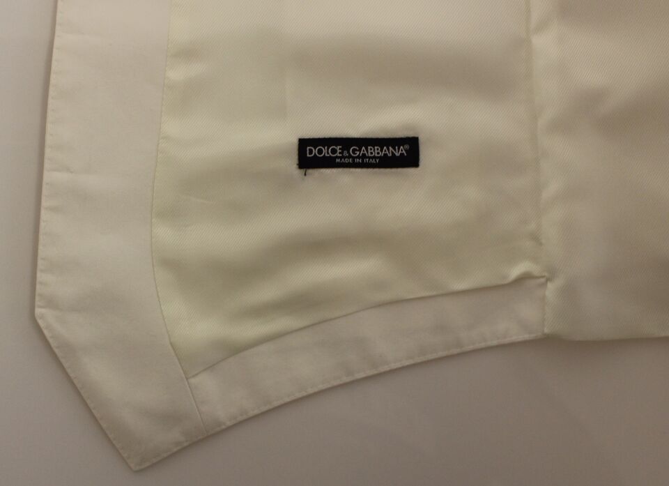 Dolce & Gabbana – Blazer aus weißer Baumwoll-Seidenmischung