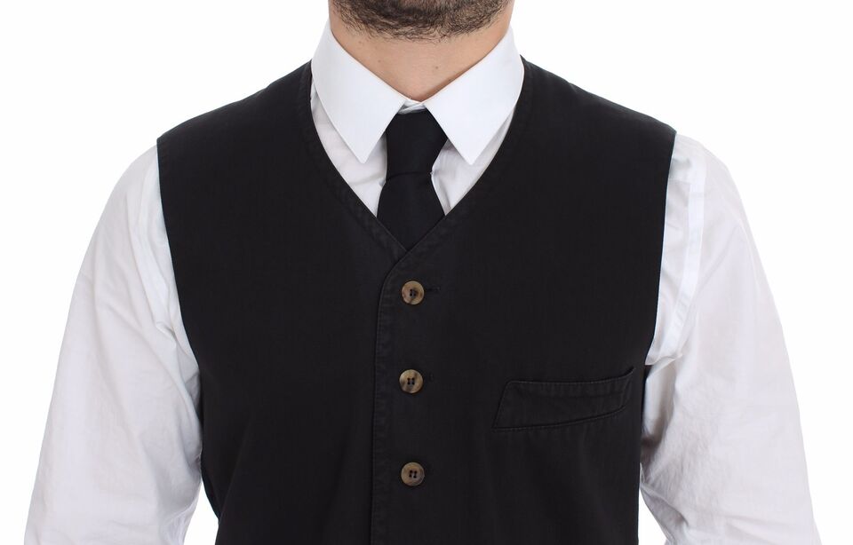 Dolce & Gabbana – Schwarzer Blazer aus Baumwollviskose