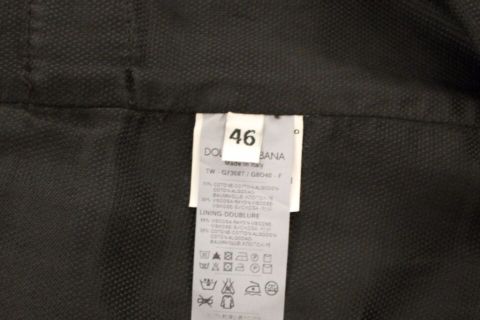 Dolce & Gabbana – Schwarzer Blazer aus Baumwollviskose