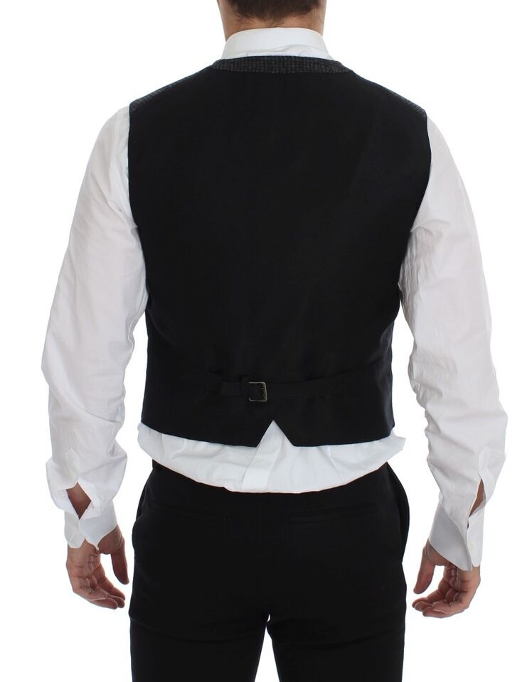 Dolce & Gabbana Graue Weste aus Wollmischung