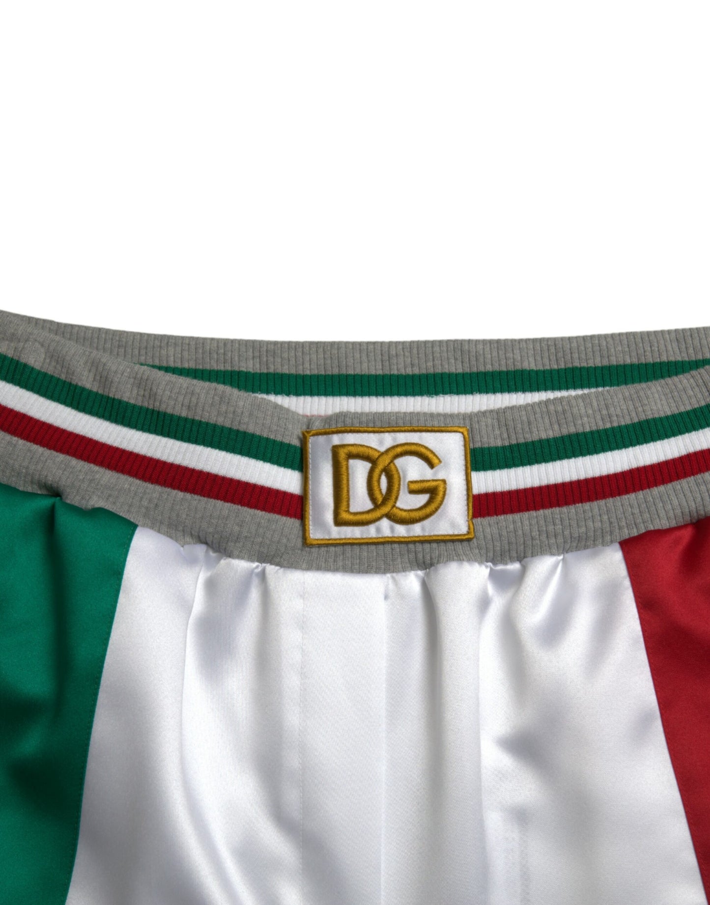 Dolce & Gabbana – Schmale Jogginghose mit mehrfarbigem italienischen Patch