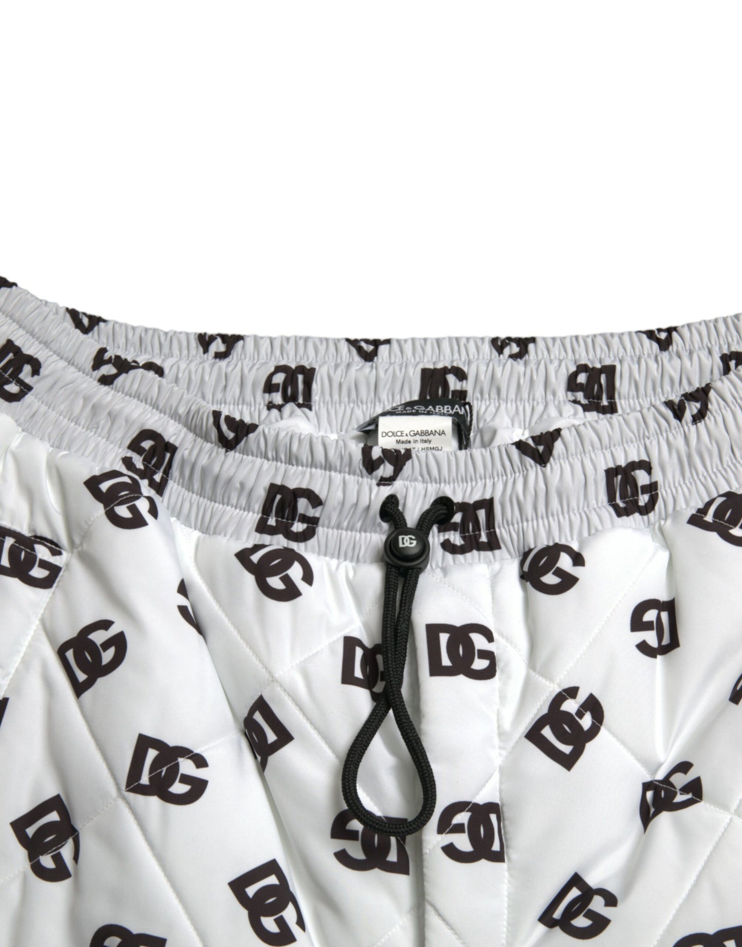 Dolce & Gabbana Weiße Jogginghose mit Logo-DG-Print für Herren