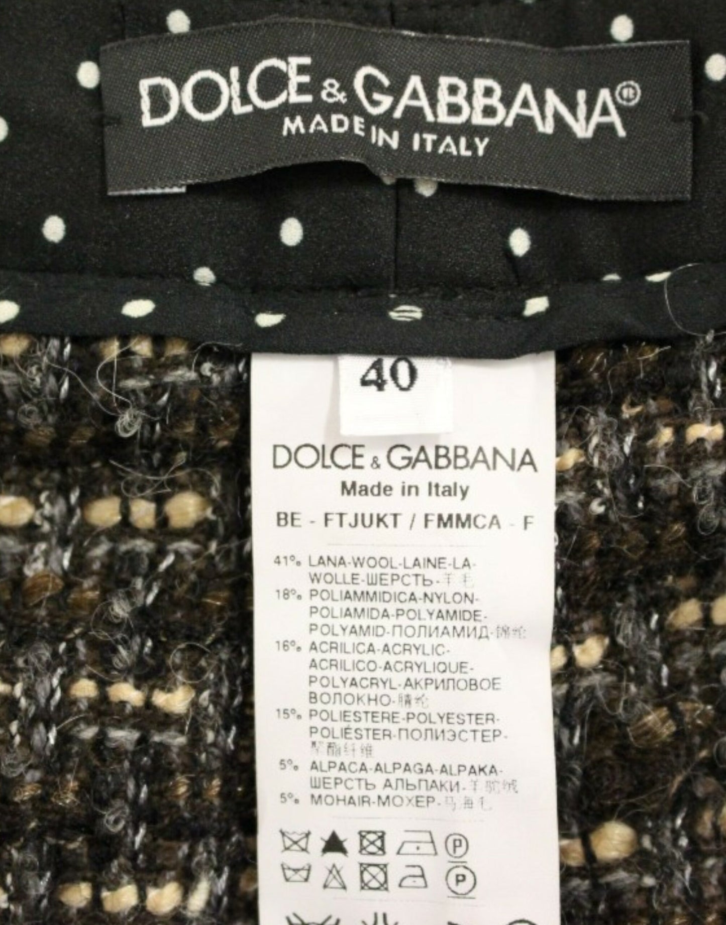 Dolce & Gabbana Mehrfarbige Wollshorts