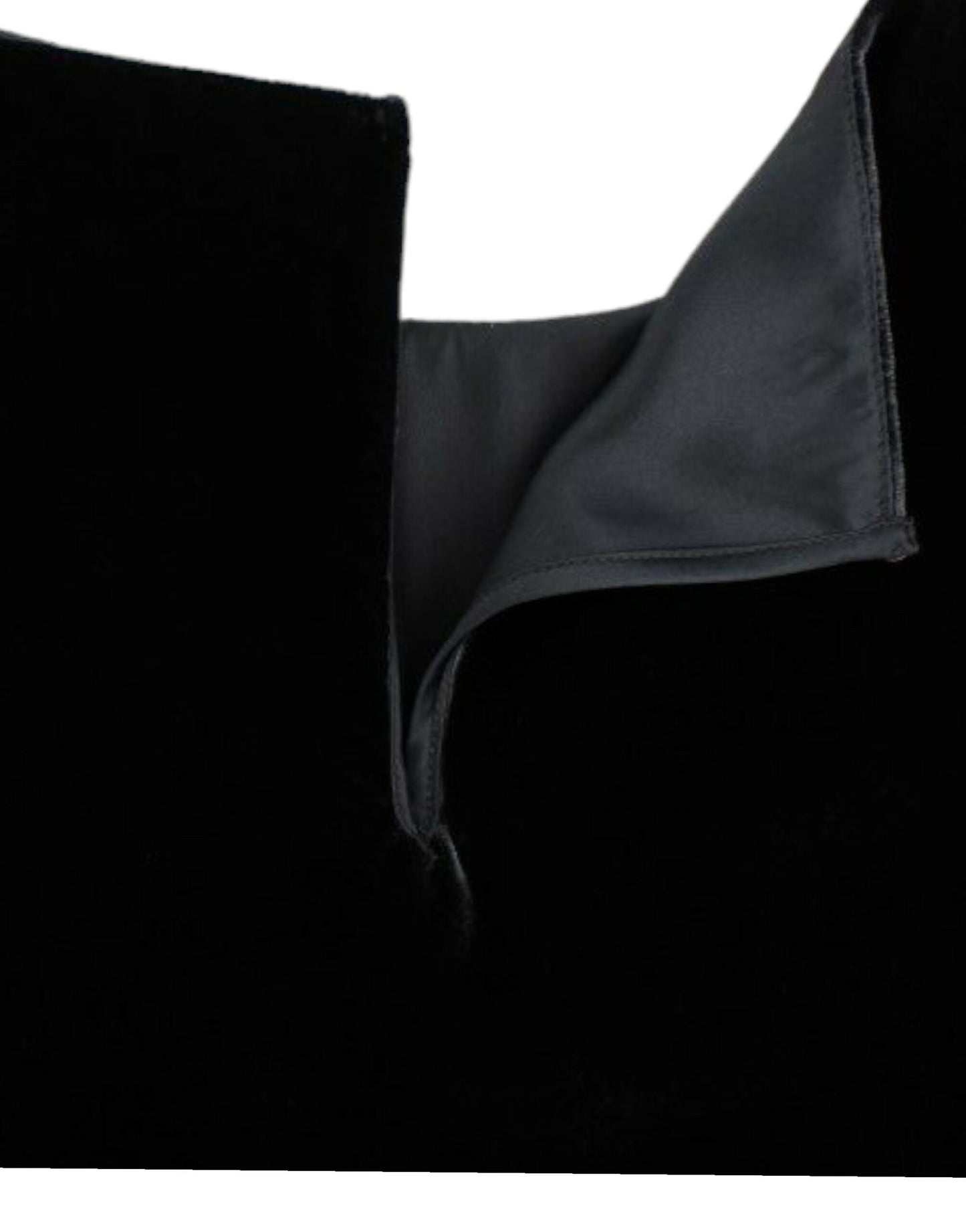 Dolce & Gabbana Schwarze Kurzarmbluse aus Samt