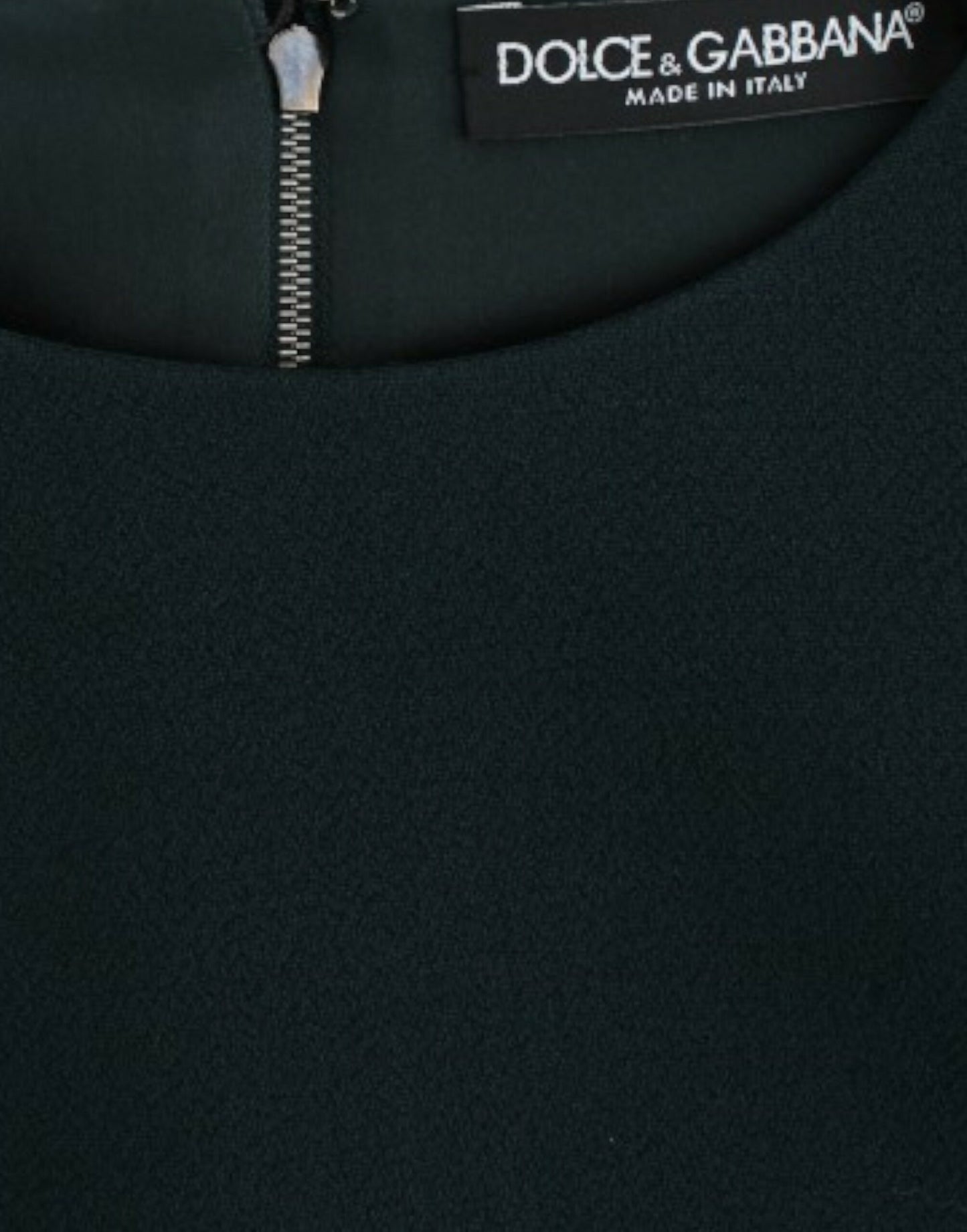 Dolce & Gabbana Grüne Wollbluse mit 3/4-Ärmeln