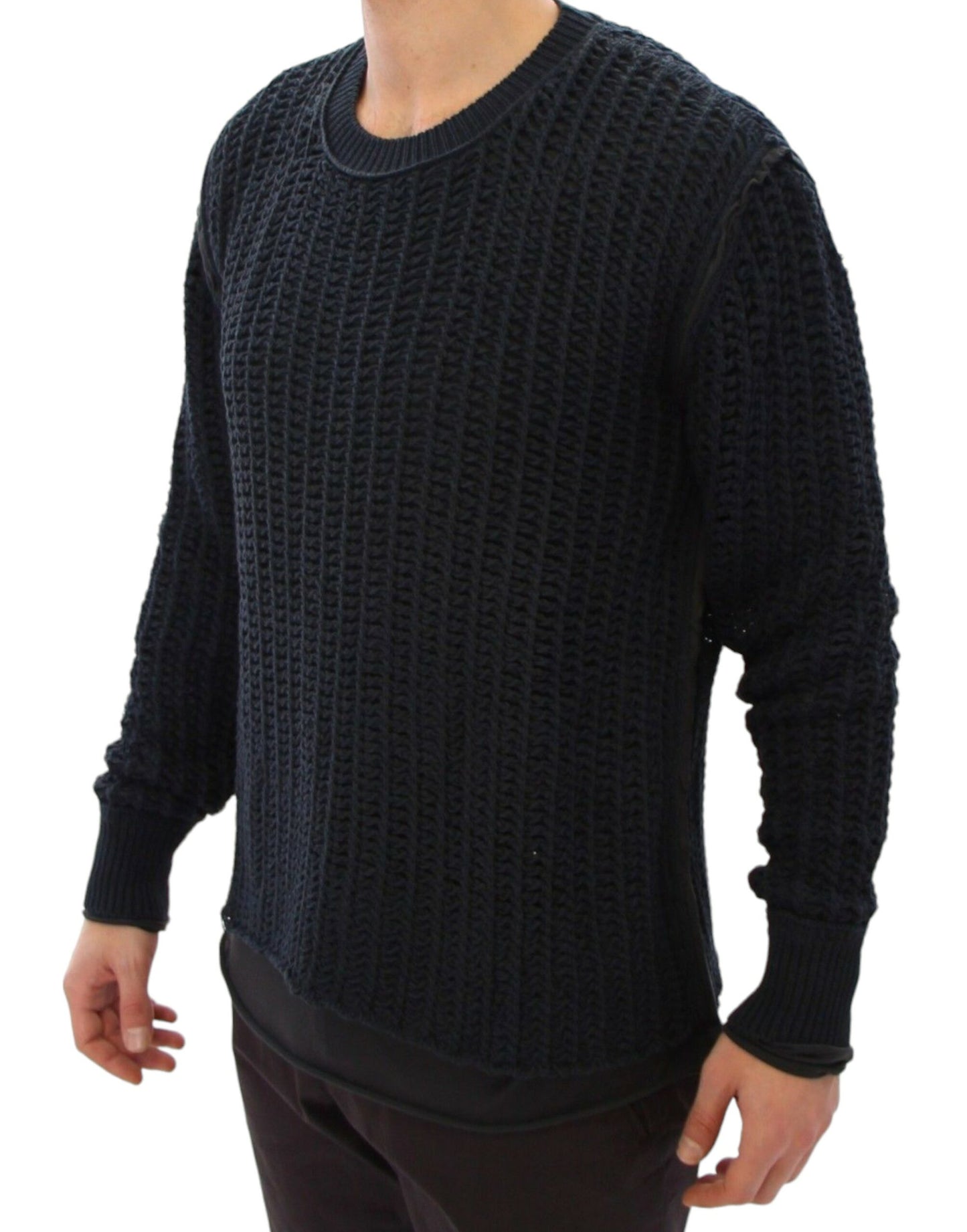 Dolce & Gabbana Blauer Runway Netzpullover Netzpullover