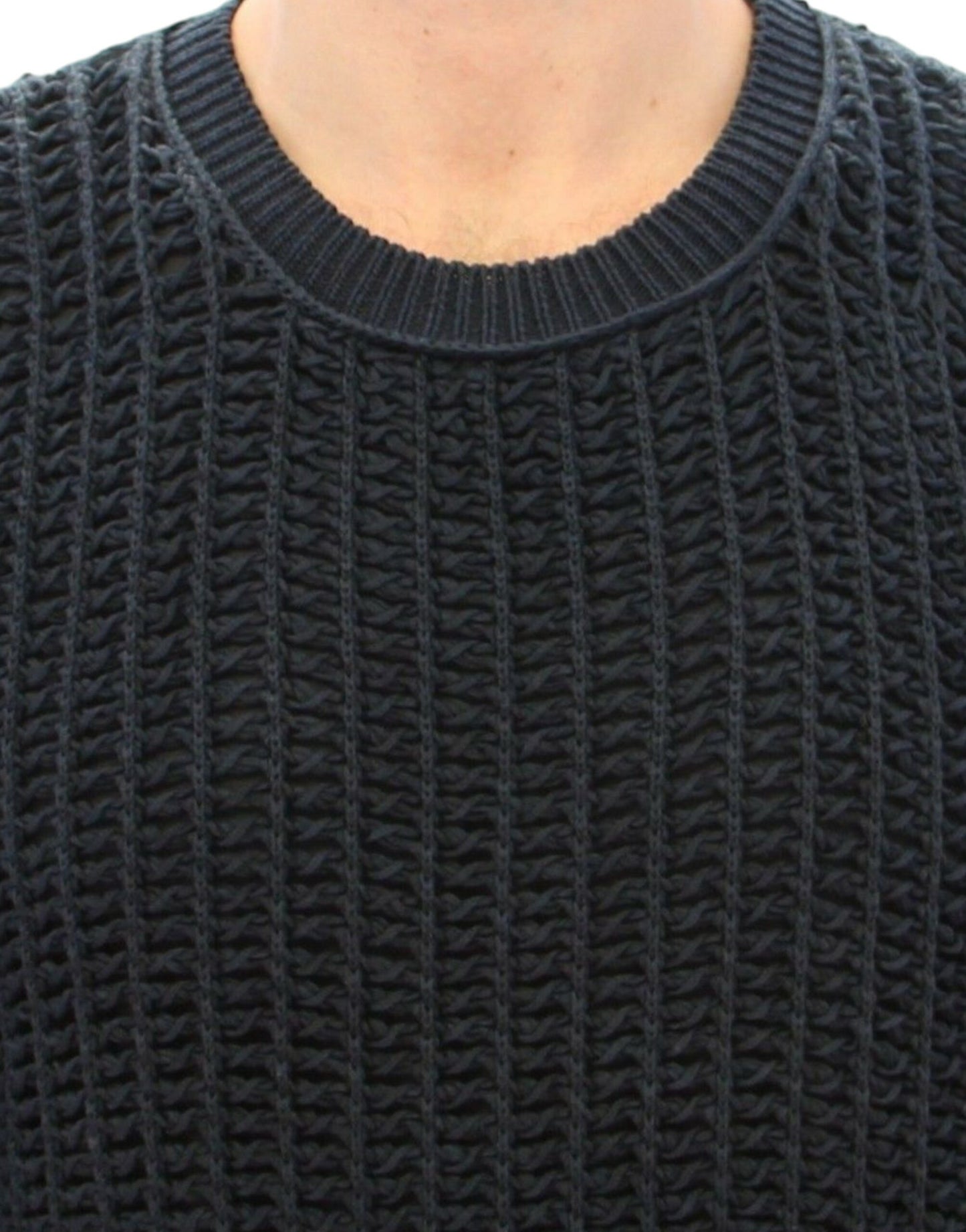 Dolce & Gabbana Blauer Runway Netzpullover Netzpullover