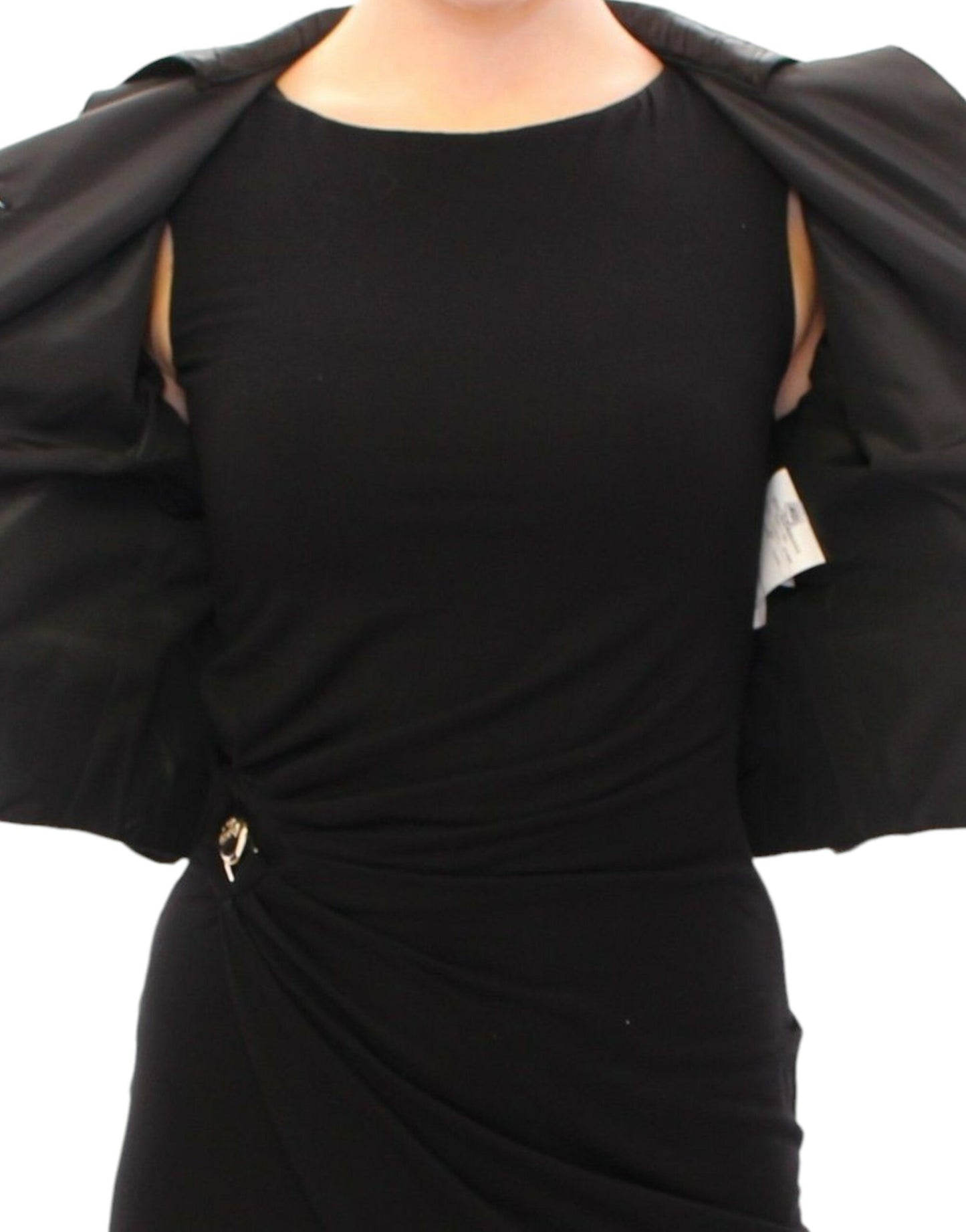 Dolce & Gabbana Schwarzer kurzer Bolero-Jackenmantel