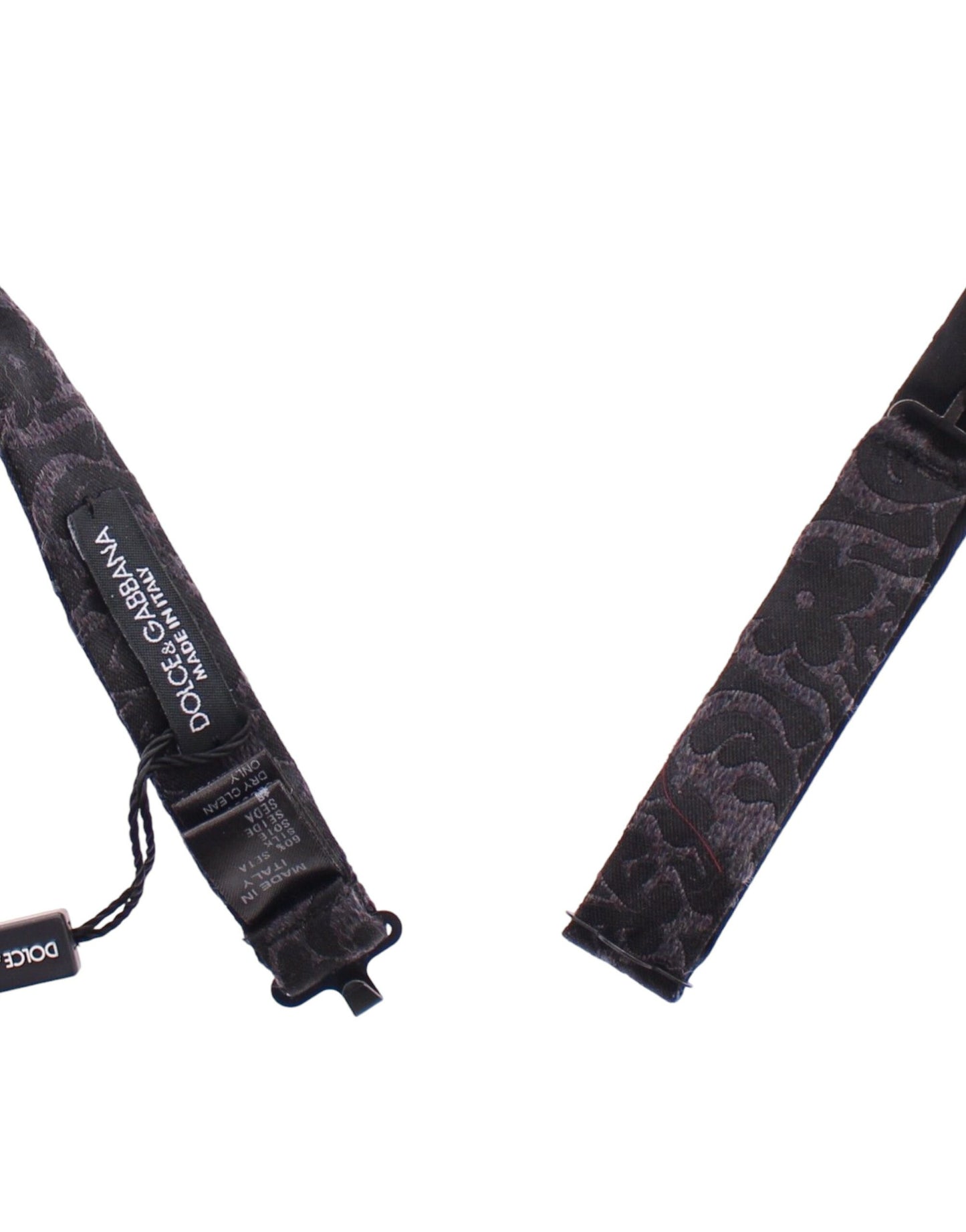 Dolce & Gabbana Grau-schwarze Wollfliege