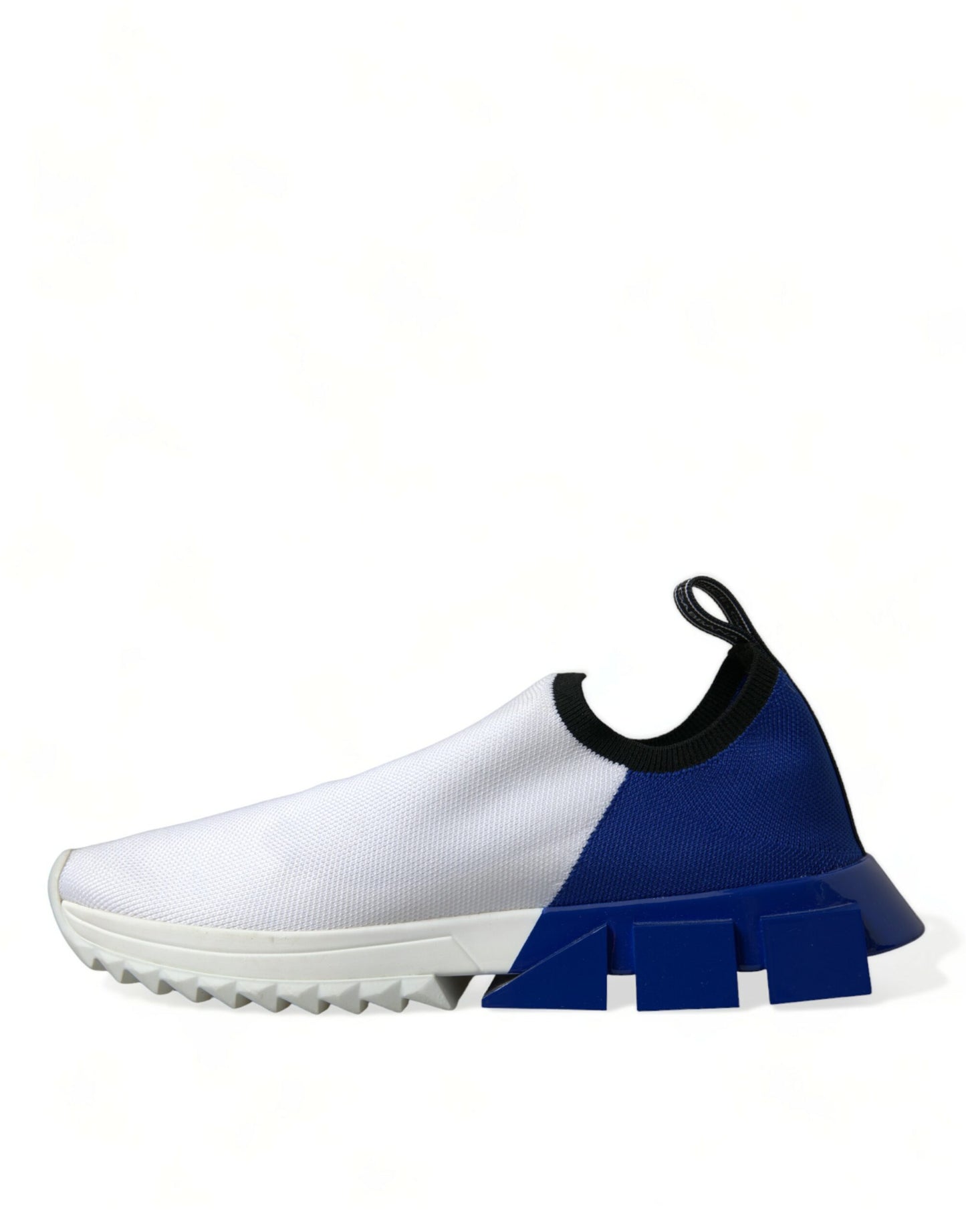 Dolce & Gabbana Weiß Blau Sorrento Low Top Männer Casual Sneakers Schuhe