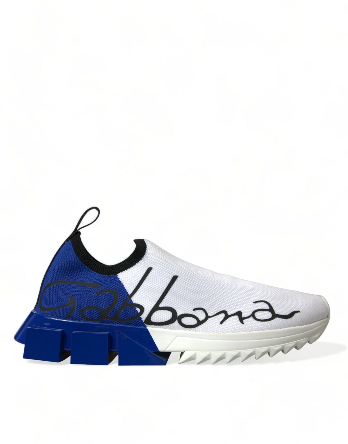 Dolce & Gabbana Weiß Blau Sorrento Low Top Männer Casual Sneakers Schuhe