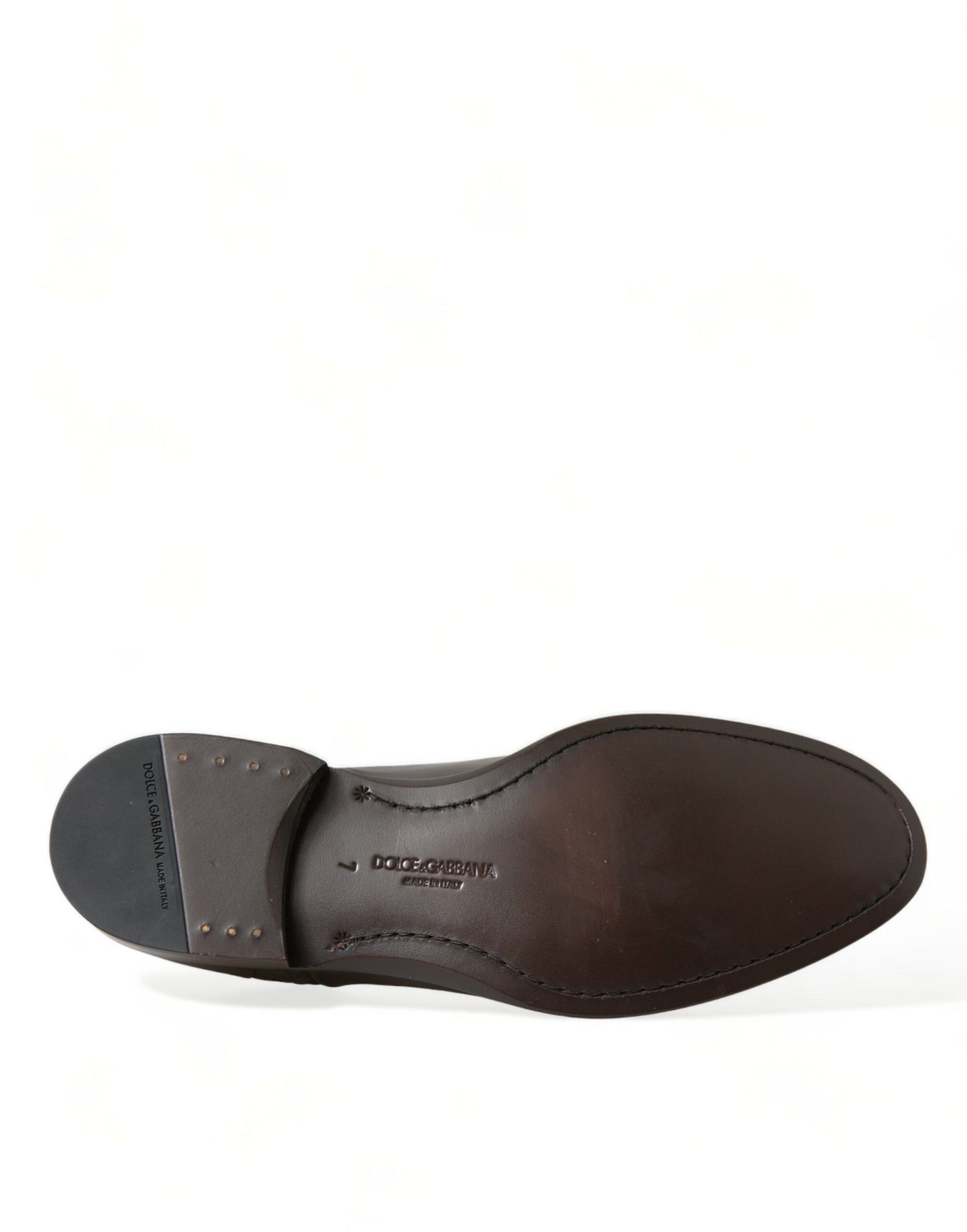 Dolce & Gabbana – Oxford-Schnürschuhe aus exotischem Leder in Braun