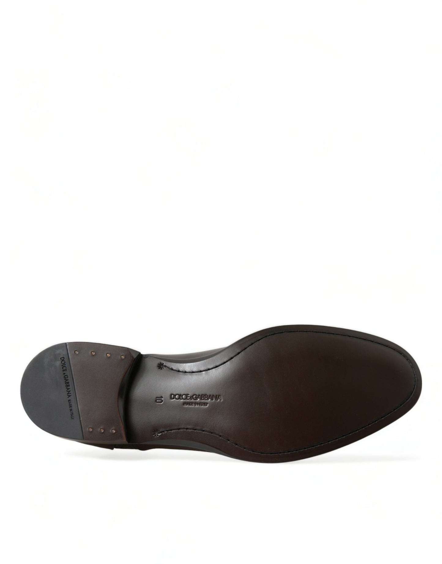 Dolce & Gabbana – Formelle Herrenschuhe aus exotischem Leder in Braun