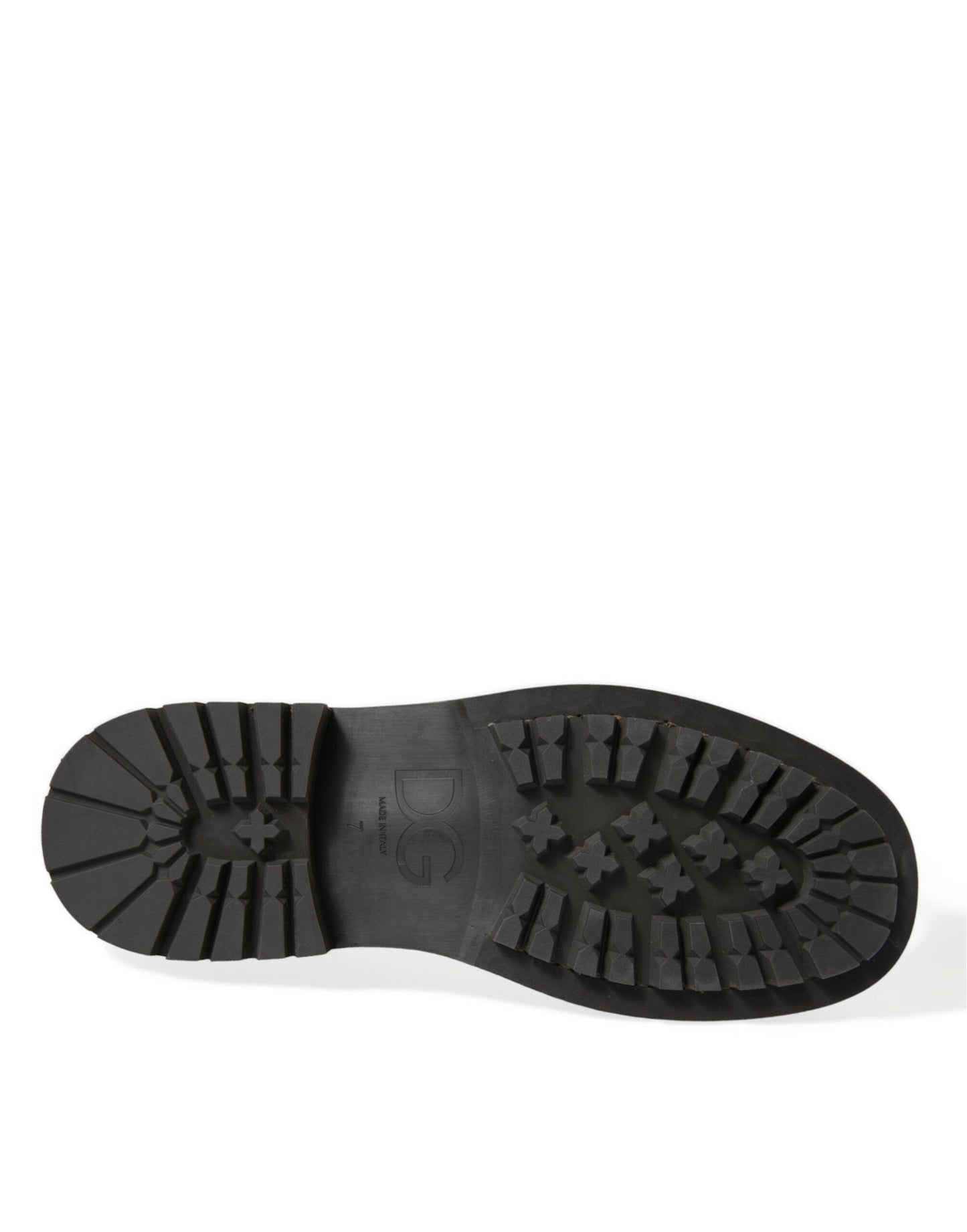 Dolce & Gabbana – Derby-Schnürschuhe aus braunem Leder für Herren
