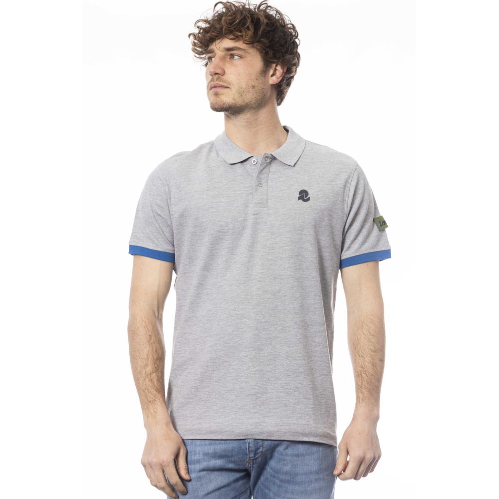 Invicta Herren Poloshirt aus grauer Baumwolle