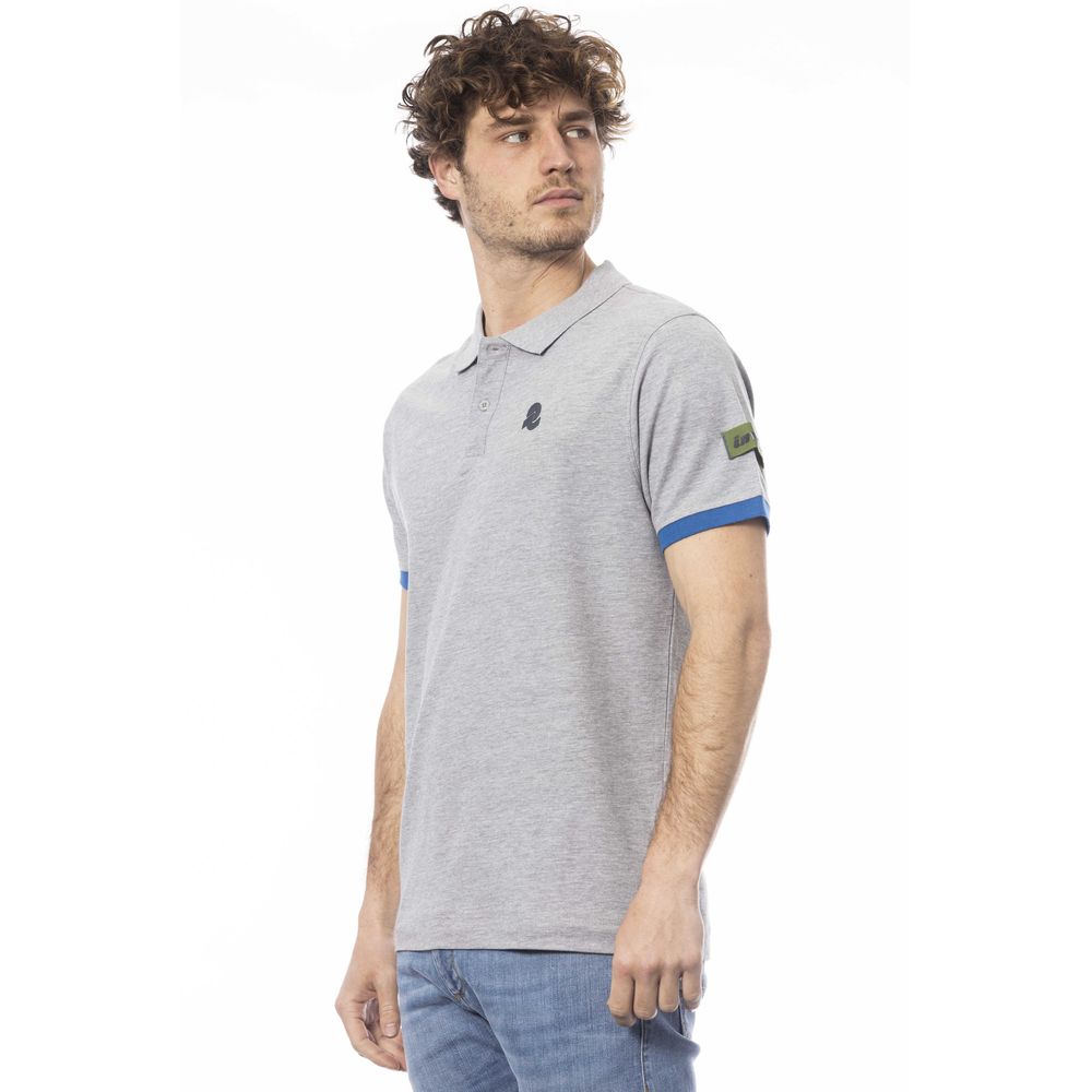 Invicta Herren Poloshirt aus grauer Baumwolle