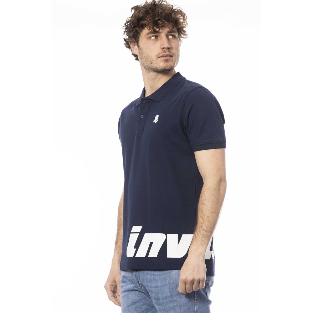 Invicta Blaues Herren-Poloshirt aus Baumwolle